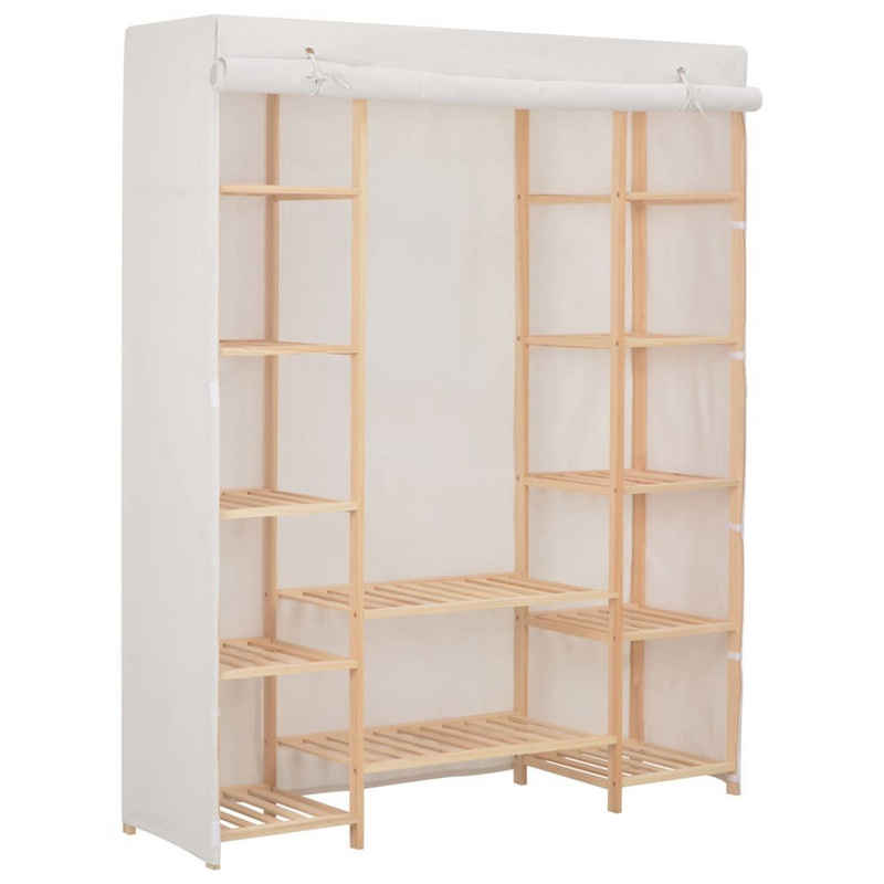 vidaXL Kleiderschrank Kleiderschrank Weiß 135 x 40 x 170 cm Stoff (1-St)