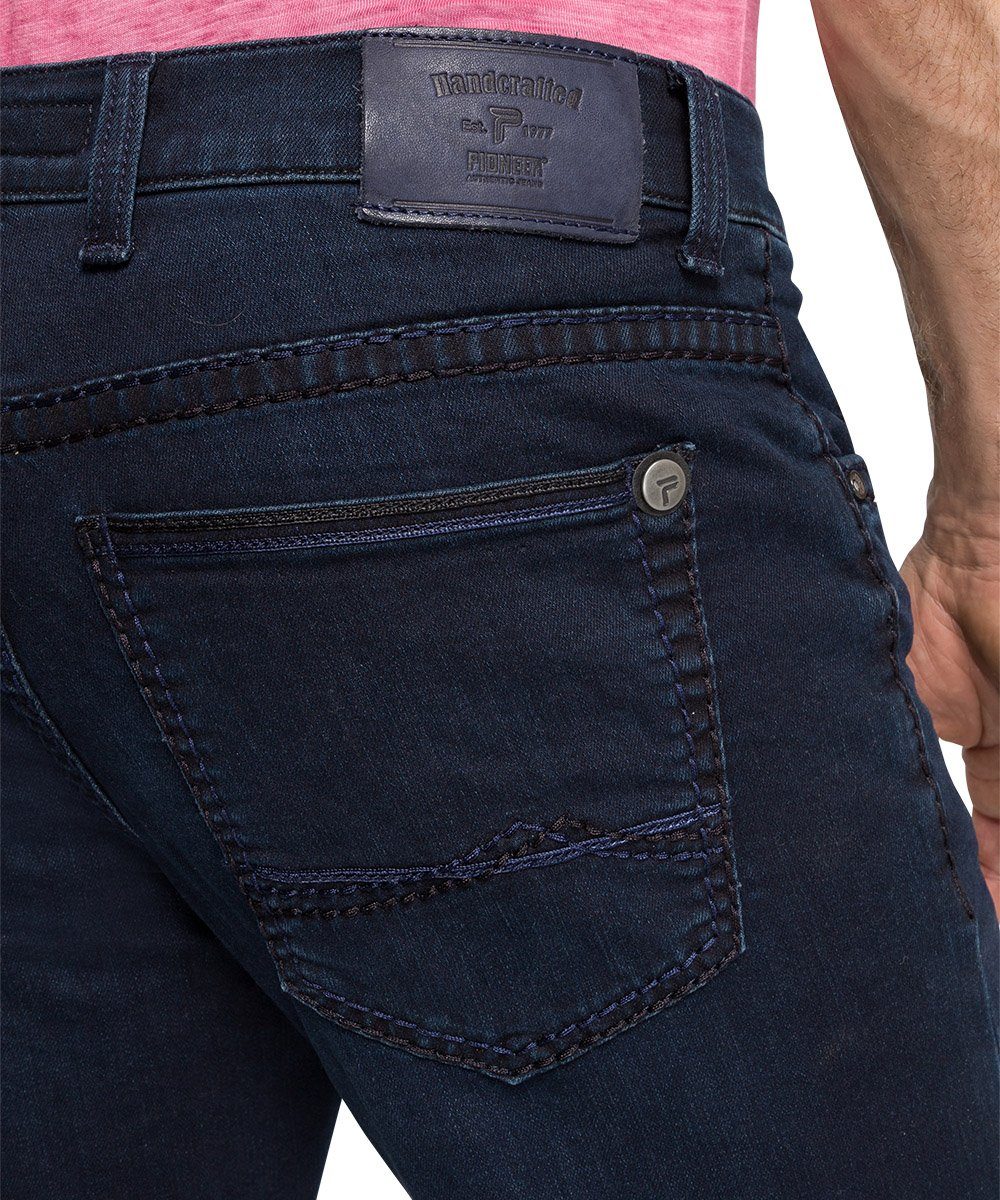 Flechtgarn used blue Authentic Jeans dickem 5-Pocket-Jeans dark Pioneer mit 16541-06711-6815 Rando-P0 buffies