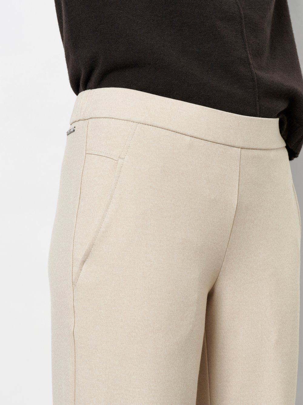 TONI Schlupfhose Sue Wide Chic 7/8 aus bi-elastischem Leichtflanell, 7/8-Länge