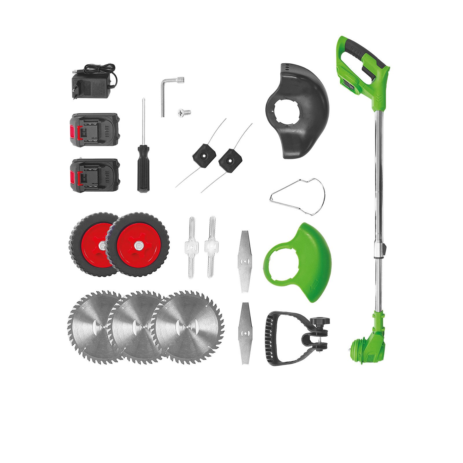 Genius Akku-Rasentrimmer Genius Rotorazer 8 in 1 Akku Rasentrimmer Rasenkan günstig online kaufen