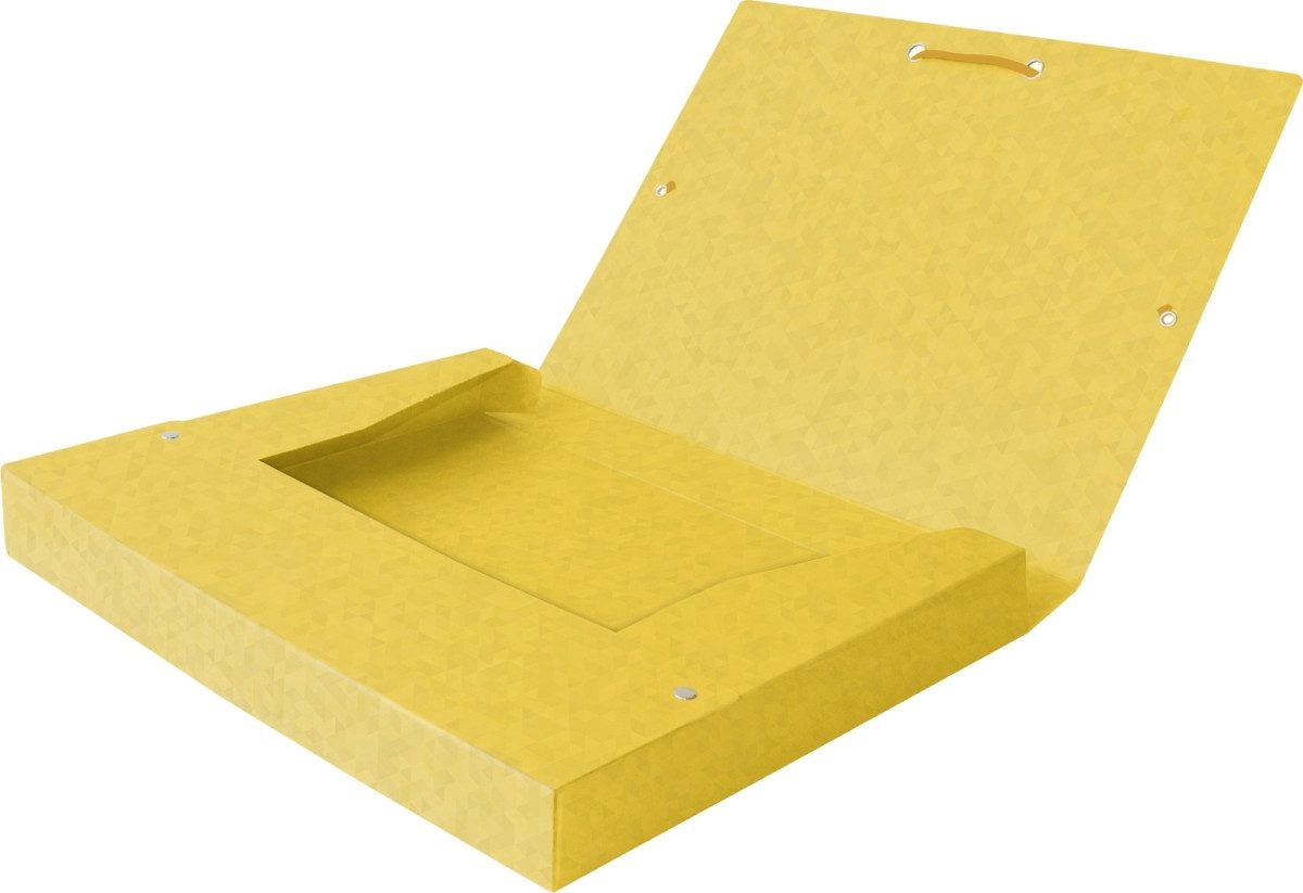 OXFORD Fächermappe Sammelbox Top File+ A4 40mm 390g/qm Multistrat gelb
