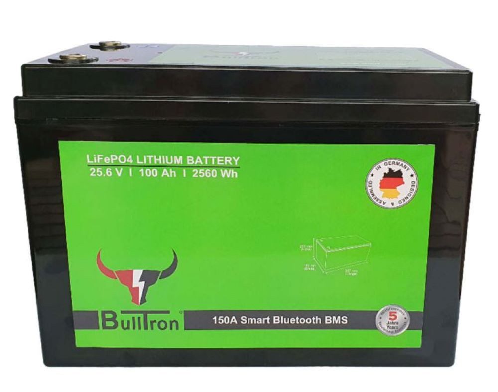 BullTron Batteriewächter LiFePO4 25,6V 105Ah Smart BMS 150A Dauerstrom Bluetooth App
