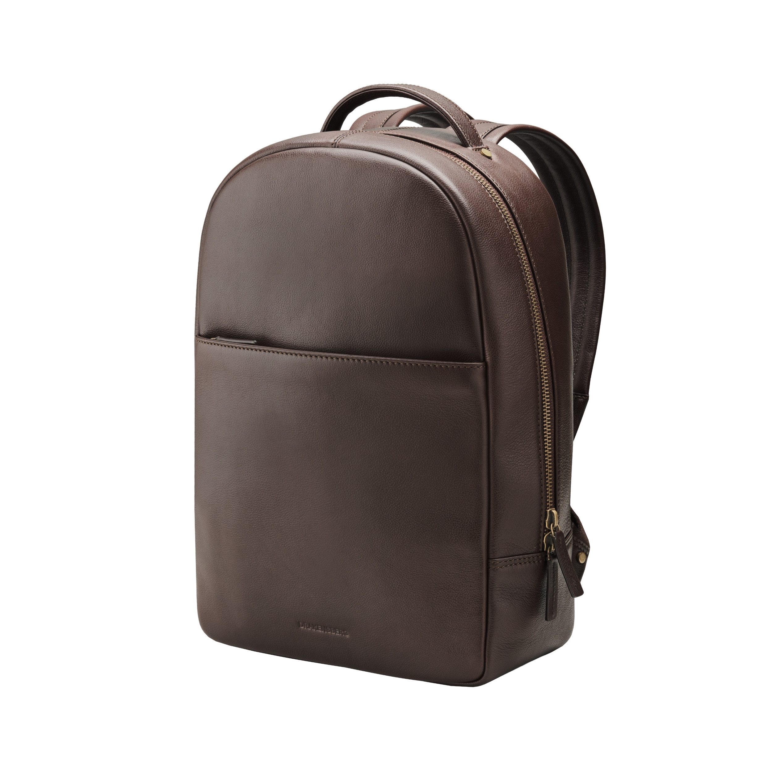 DRAKENSBERG Tagesrucksack »Antonio« Schoko-Braun, Herren, großes Businessmodell aus Rindsleder, mit 16-Zoll-Laptopfach