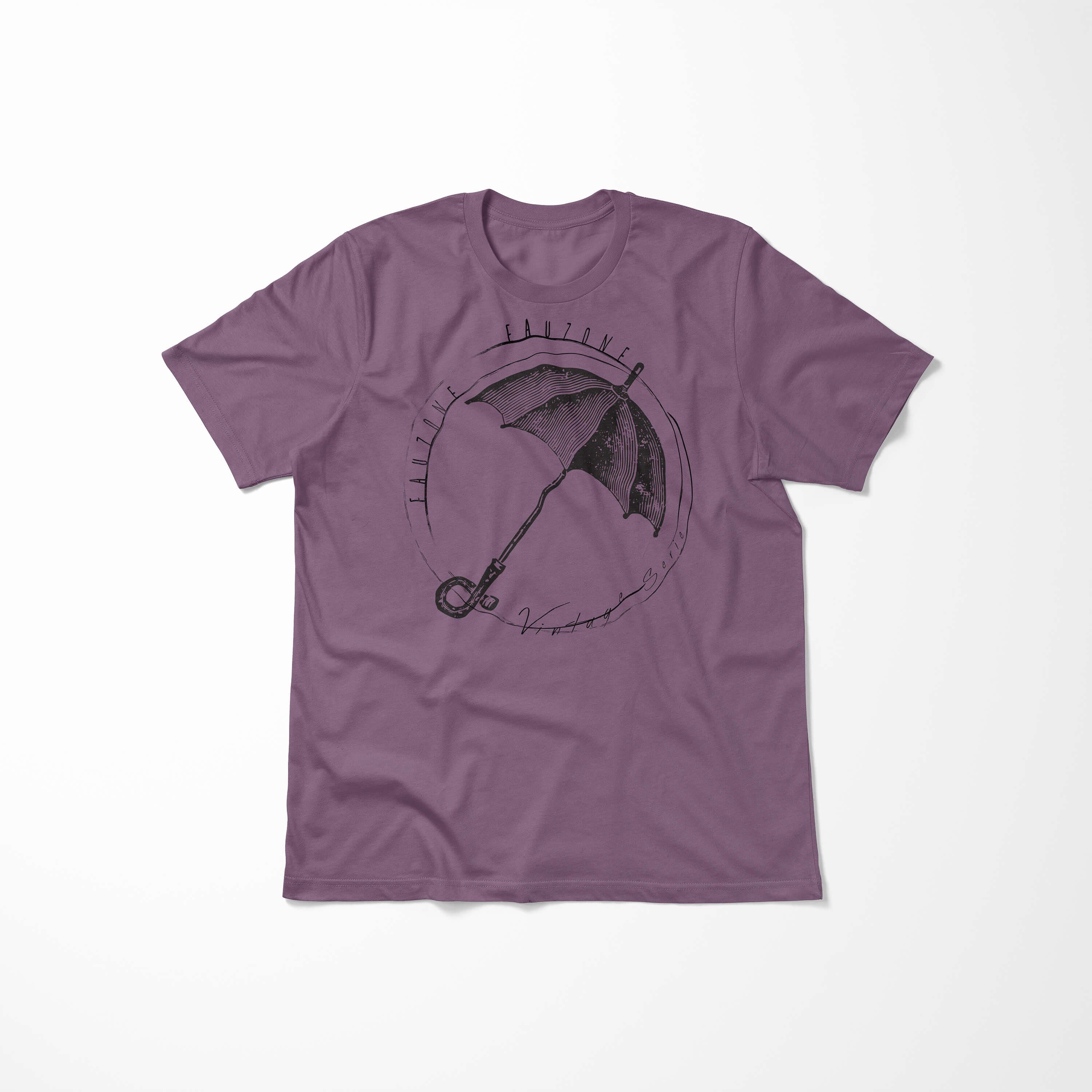 Art Sinus T-Shirt Vintage T-Shirt Herren Regenschirm Shiraz