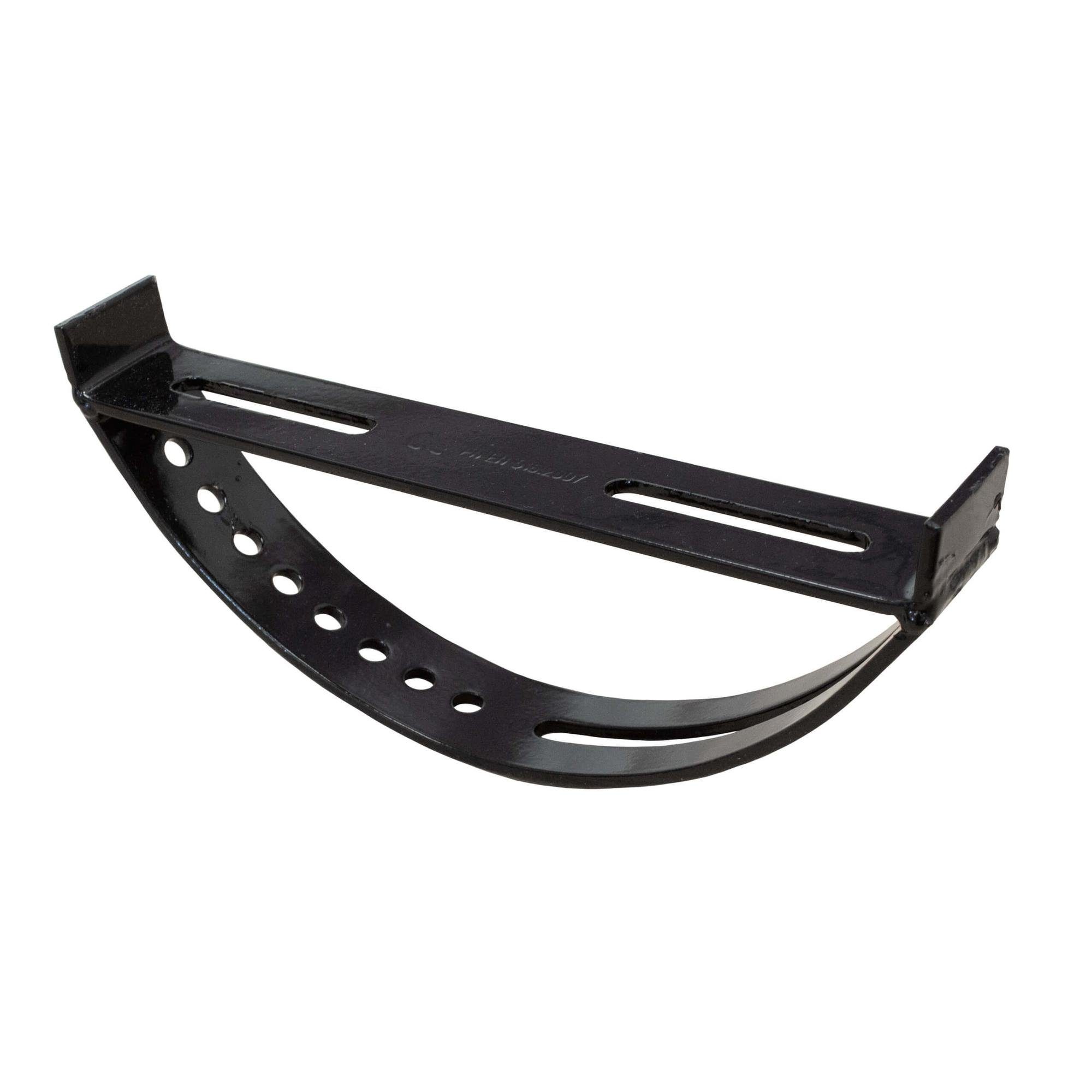 DAPRONA Trittleiter Halter für Laufrost (verzinkt Schwarz 25cm), Trittstufe, Dachtritte für Schornsteinfeger