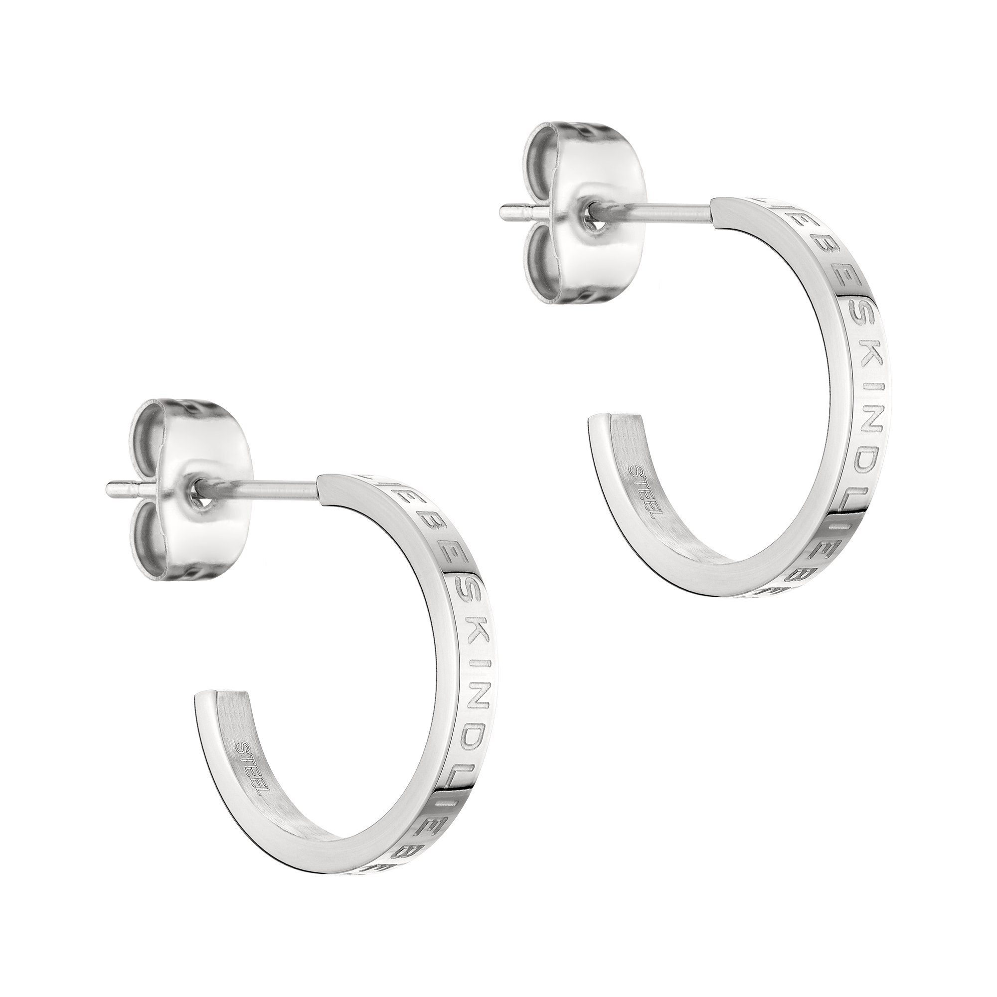 Liebeskind Berlin Paar Ohrstecker The Small Logo Hoops Edelstahl