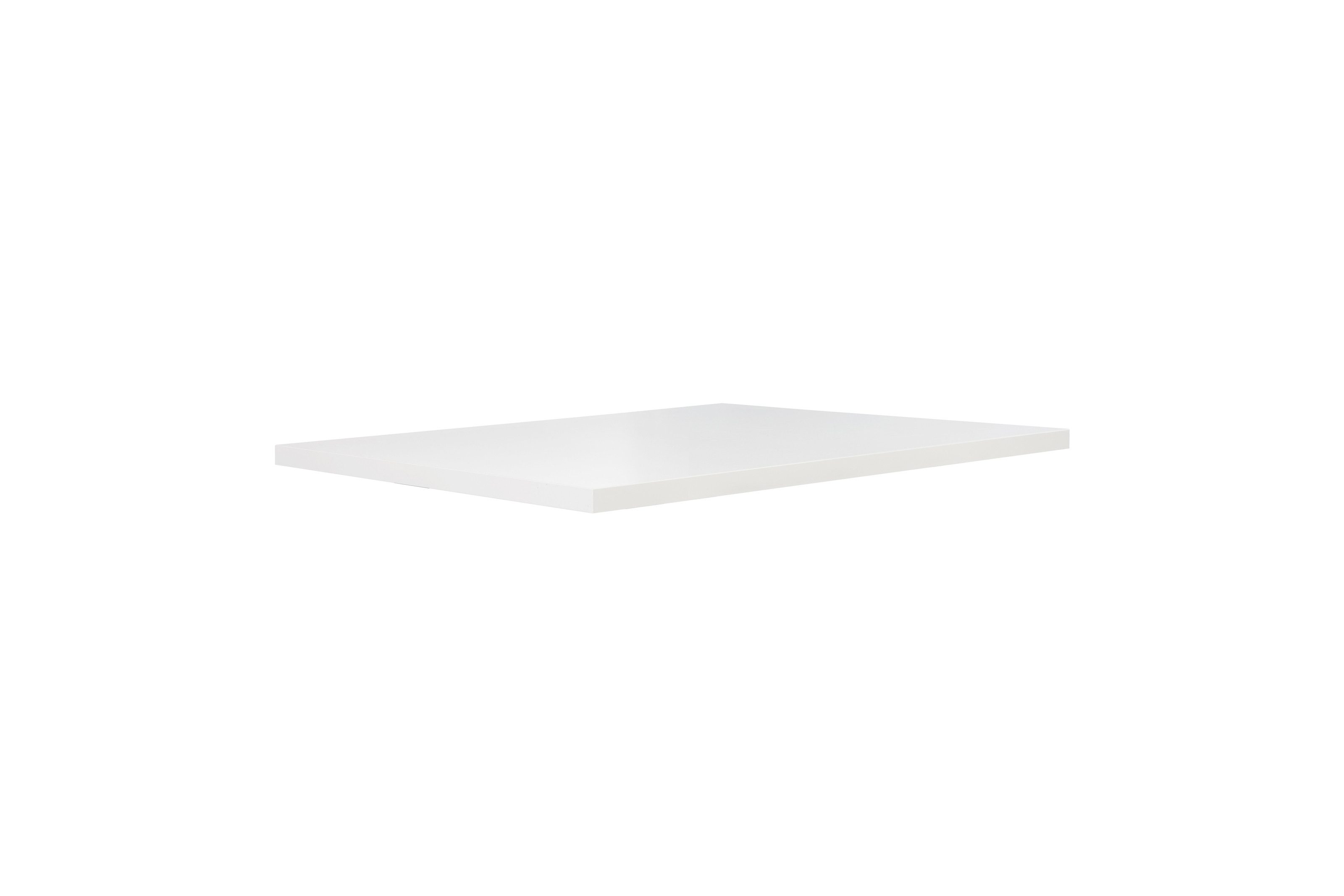 Tischplatte in Weiss Matt, ohne Gestell - 140x3,8x90cm (LxBxHxT)