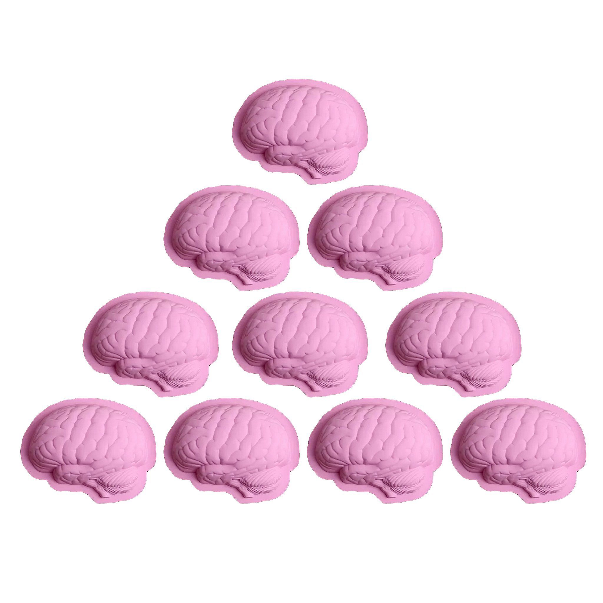 Metamorph Silikonform original in Mit Gehirn Silikon (1-tlg), 600, Backen Pudding Backform für gelingt zum aus Gehirngröße Silikonform Gehirn der und
