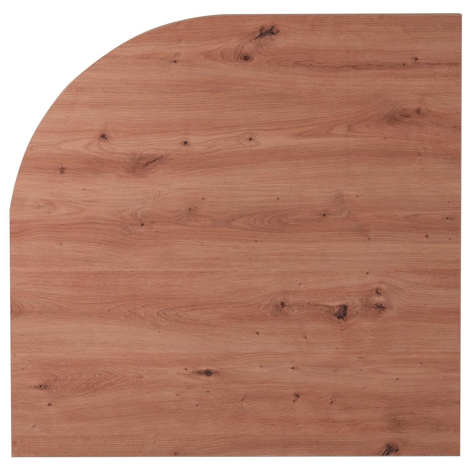 Composad Eckverbindungsplatte für Schreibtische RILEGA, Artisan Eiche Dekor, B 80 x H 3,8 x T 80 cm