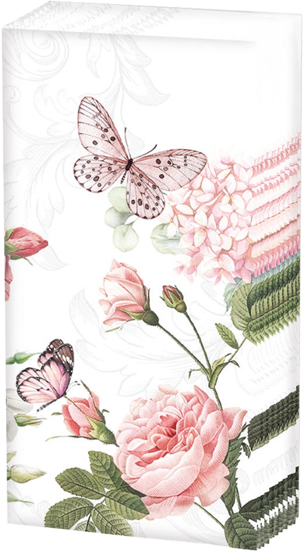 Ambiente® Papierserviette Papiertaschentücher 'Amelia', (10 St), 21x21cm, 10 Stück