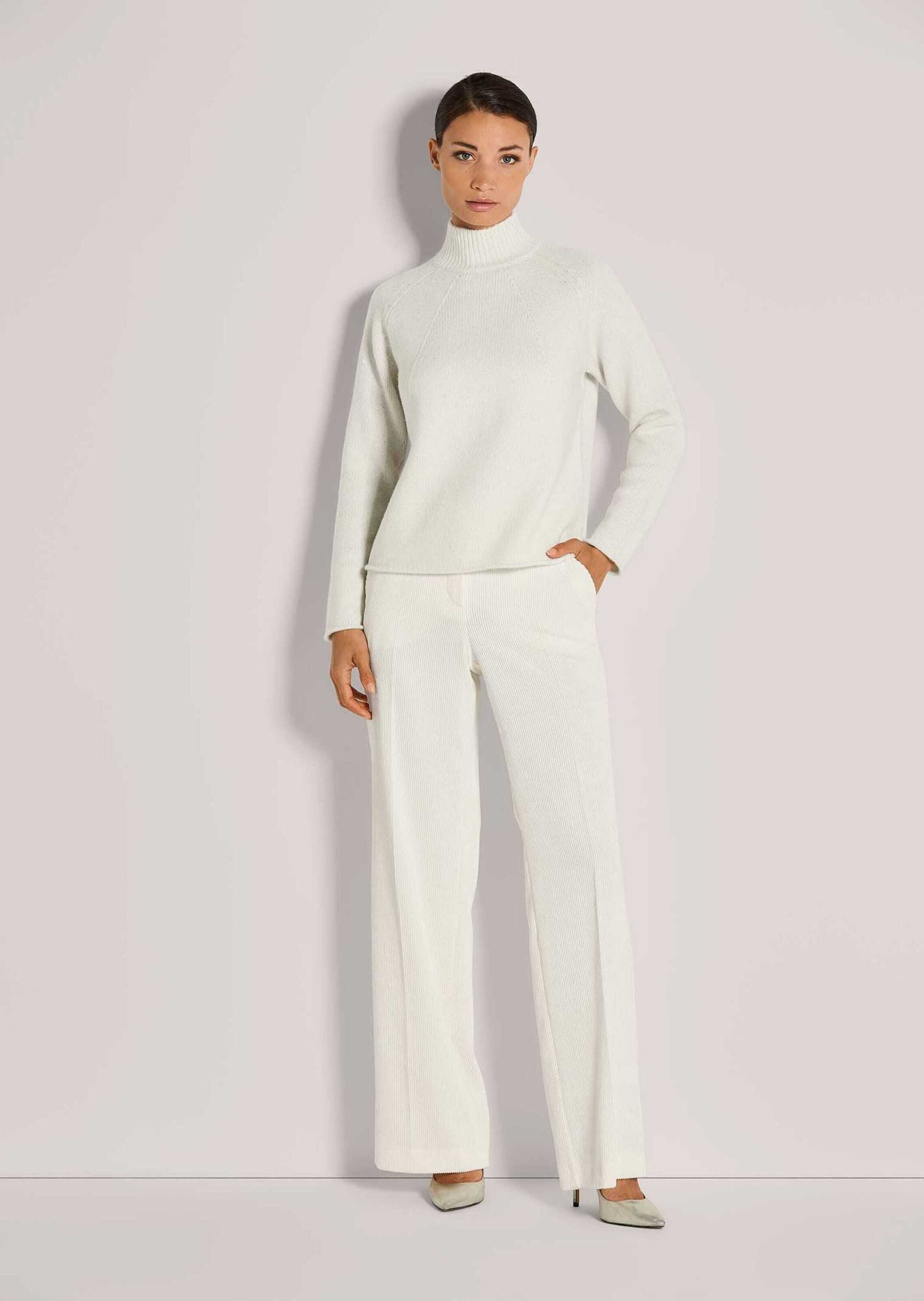 MADELEINE Strickpullover Moderner Glattstrickpullover mit Stehkragen günstig online kaufen