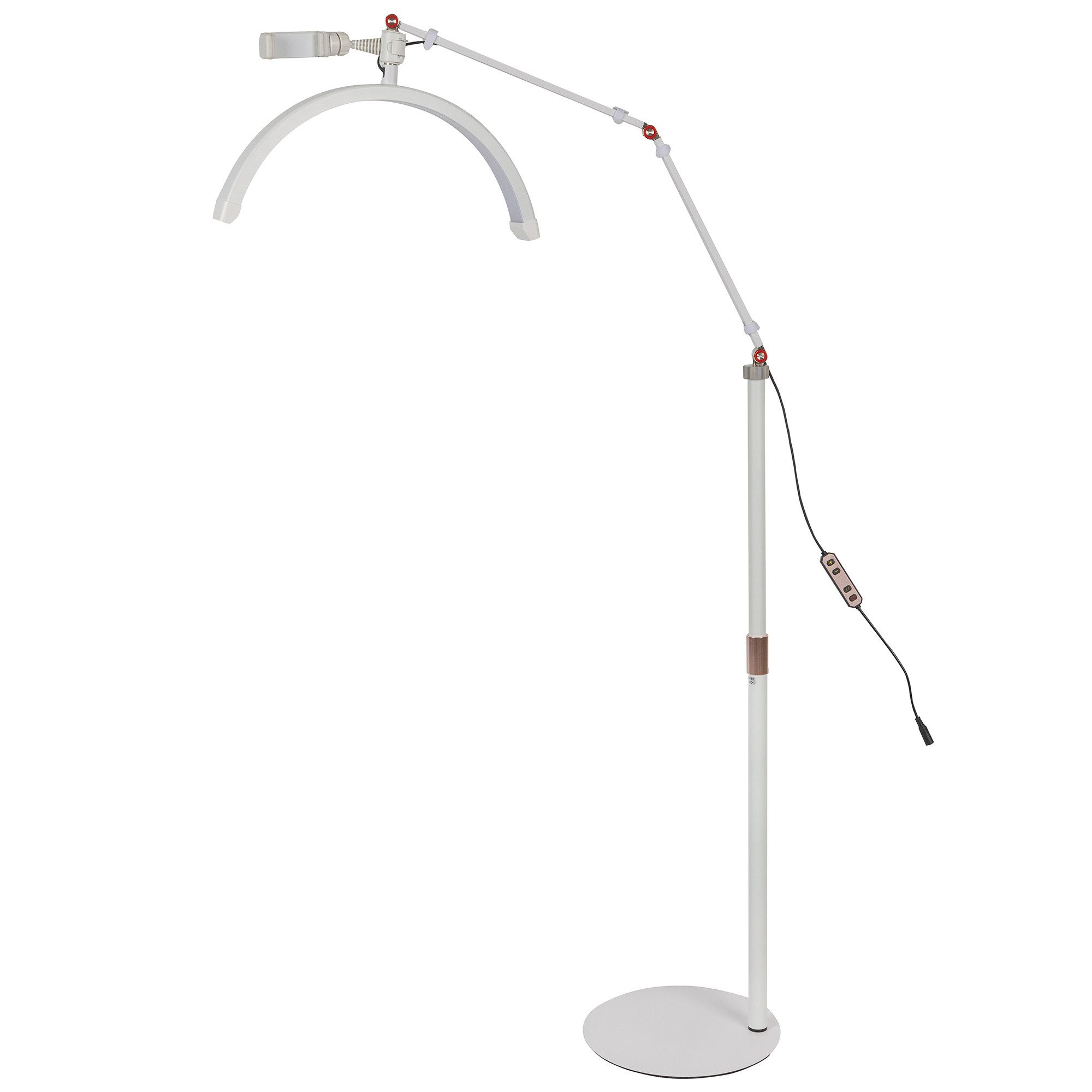 ayex UV-Reflektorlampe Halbmond-Bodenfülllicht 20W LED dimmbar 360° drehbar HD-M2X white – Bild 4 von 5