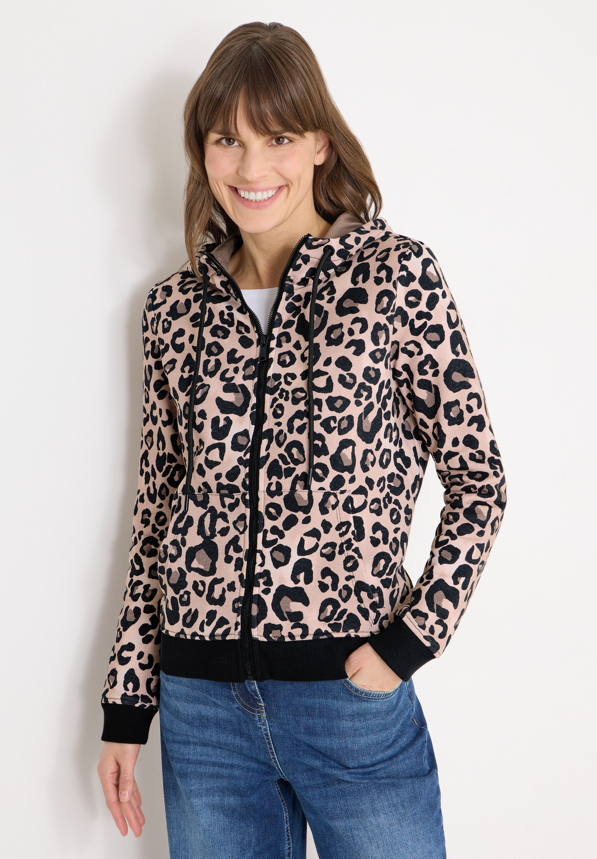 CECIL Sweatjacke im Leo Design günstig online kaufen