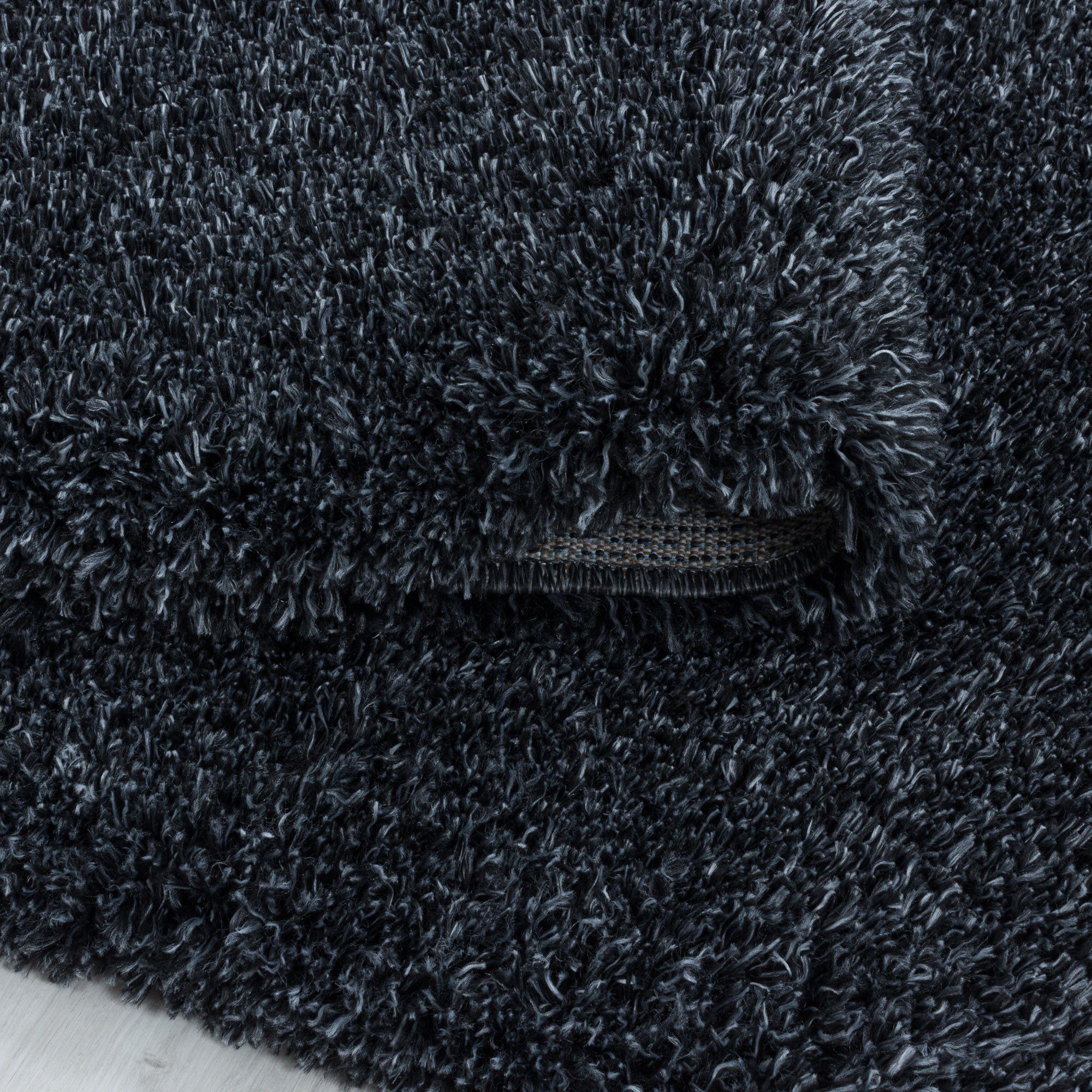 Ayyildiz Teppiche Hochflor-Teppich FLUFFY 3500, auch als Läufer und in Rund, rechteckig, Höhe: 50 mm, Langflor, Shaggy, uni, robust, Wohnzimmer – Bild 4 von 5