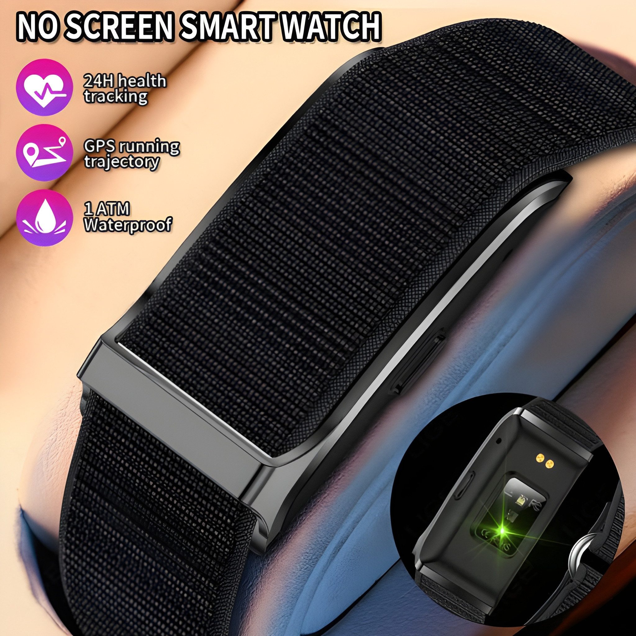 Lige Activity Tracker Fitness Tracker Smart Armband ohne Bildschirm Schrittzähler, 127 Sportmodi, IP44 Wasserschutz, Android und iOS