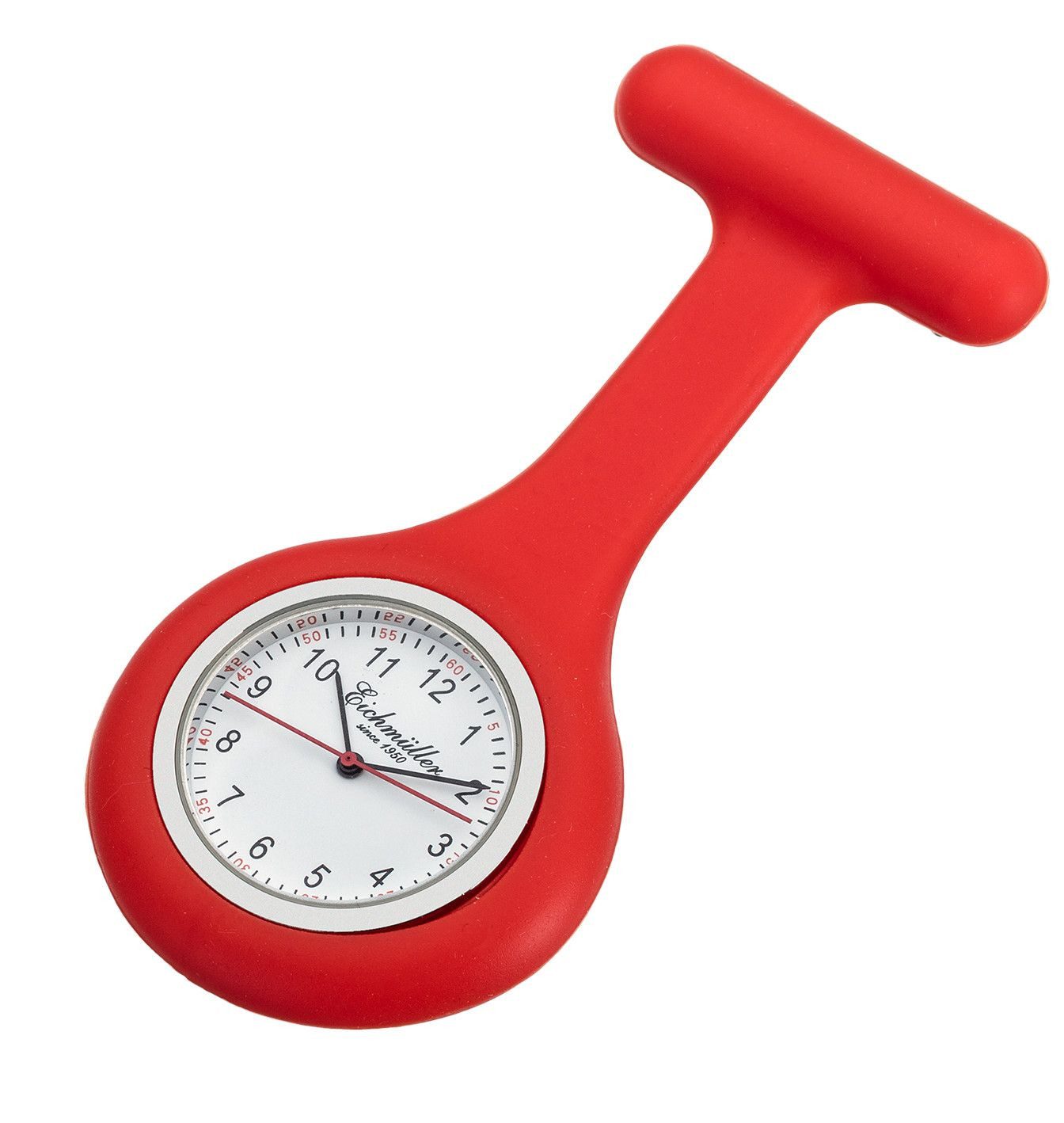 Eichmüller Krankenpflegeuhr Schwesternuhr 3010-5 – Krankenschwesteruhr mit 3 Fassungen, 42 mm