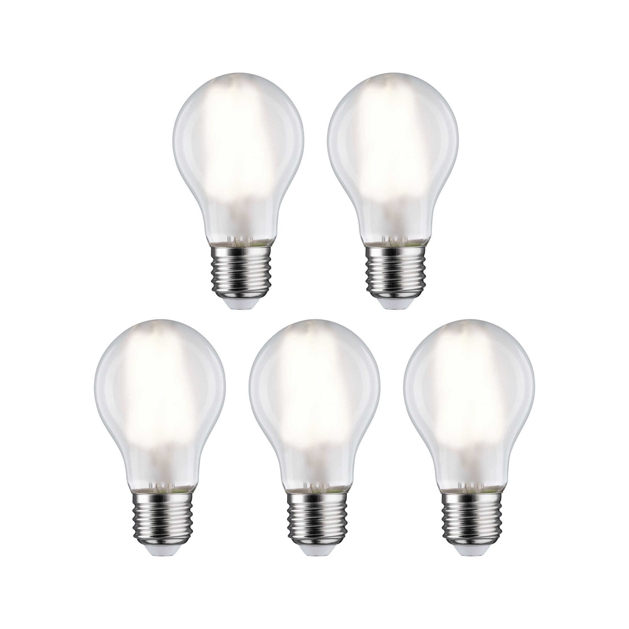 Paulmann LED-Leuchtmittel 5er Pack AGL 806lm 4000K matt 230V, E27, 5 St., Neutralweiß