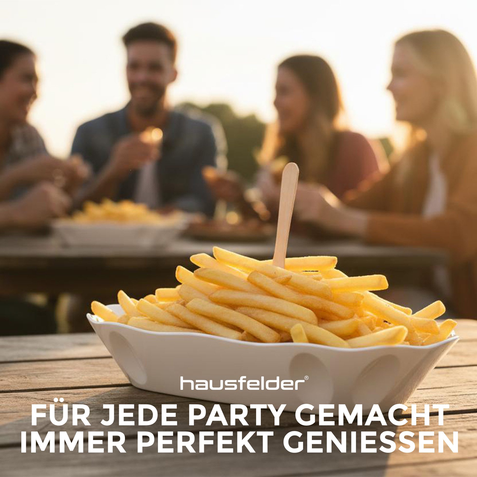 Hausfelder Snackschale Pommesschale 12er Set, Kunststoff, Currywurstschale, Snacj Schale, Kunststoff, (12-tlg), Mehrweg-Schale, mikrowellengeeignet, spülmaschin – Bild 5 von 5