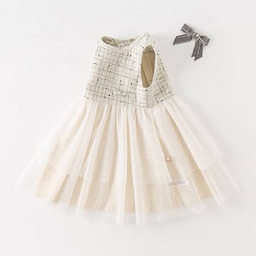 Dave & Bella Germany Partykleid Elegantes Tweed kurzarm Kleid (2-tlg)