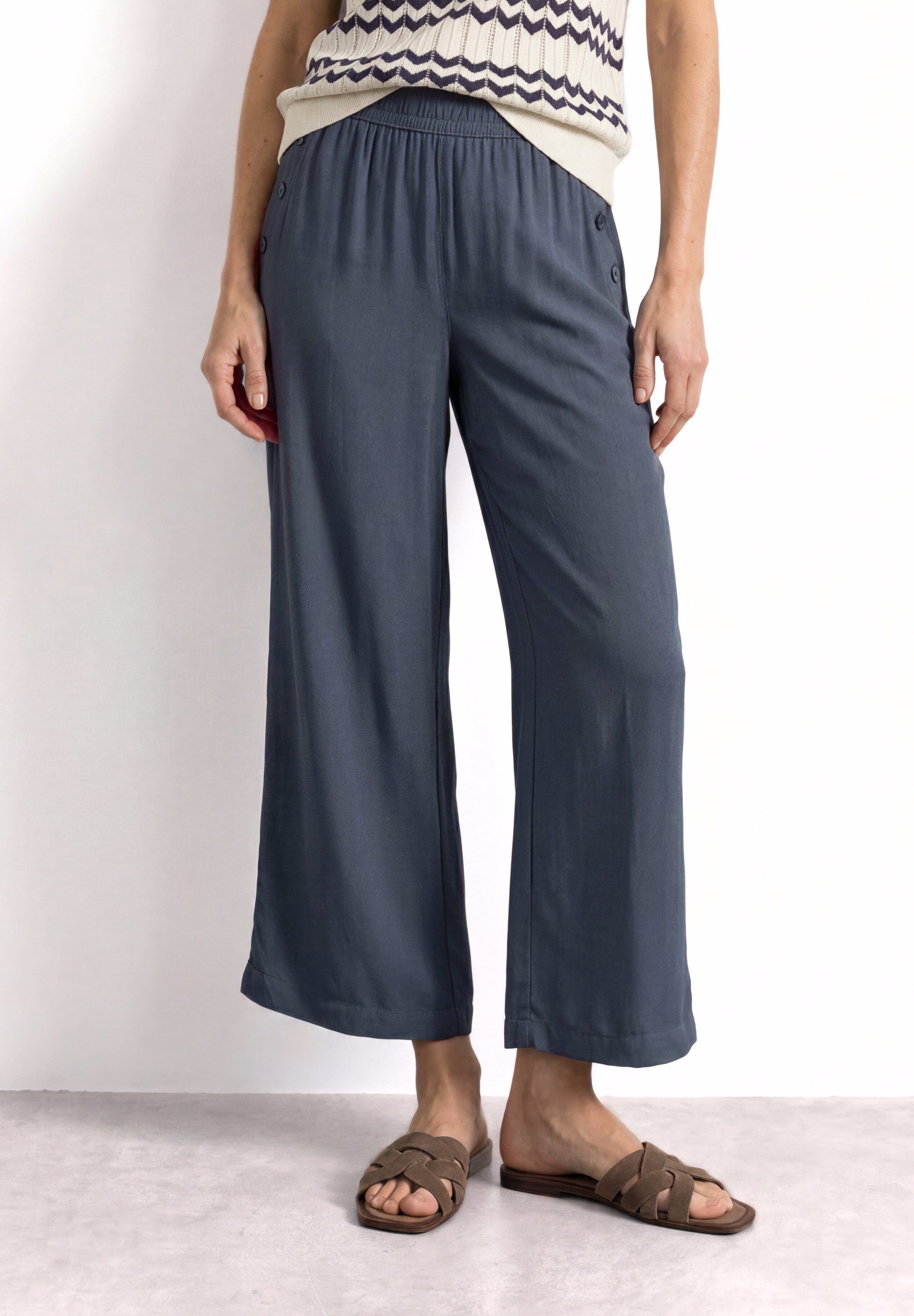 STREET ONE Stoffhose mit Wide Legs