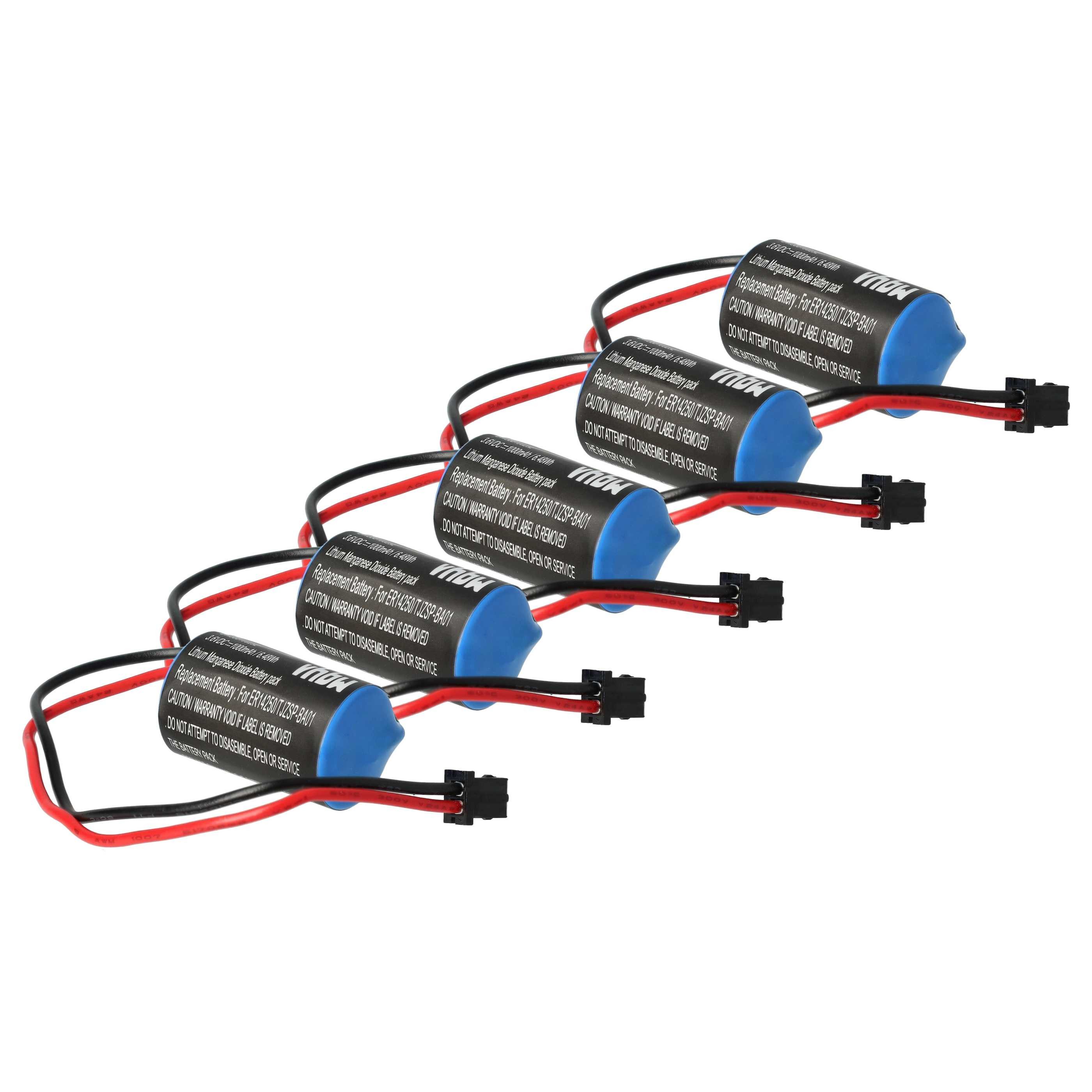 vhbw Batterie Ersatz für Omron R88A-BAT02W, JZSP-BA01, JZSP-BA0-1 für Batterie, Leistungsfähige Ersatz-Batterie für Verstärker, Encoder, Servoantriebe