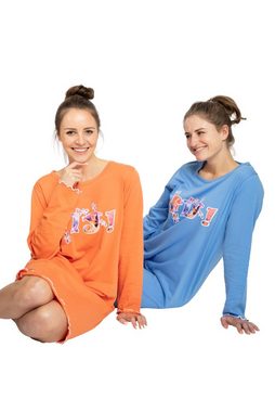Consult-Tex Nachthemd Damen Nachthemd Big Shirt 2 Stück Packung DF855 (Spar Set, 2 Stück Packung, 2er-Pack) bequem zu tragen, hautschonend