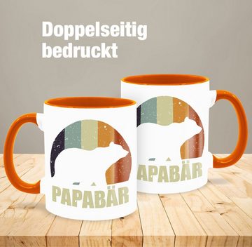 Shirtracer Tasse Papa Bär Papa Bear, Keramik, Geschenk Vatertag Kaffeetasse