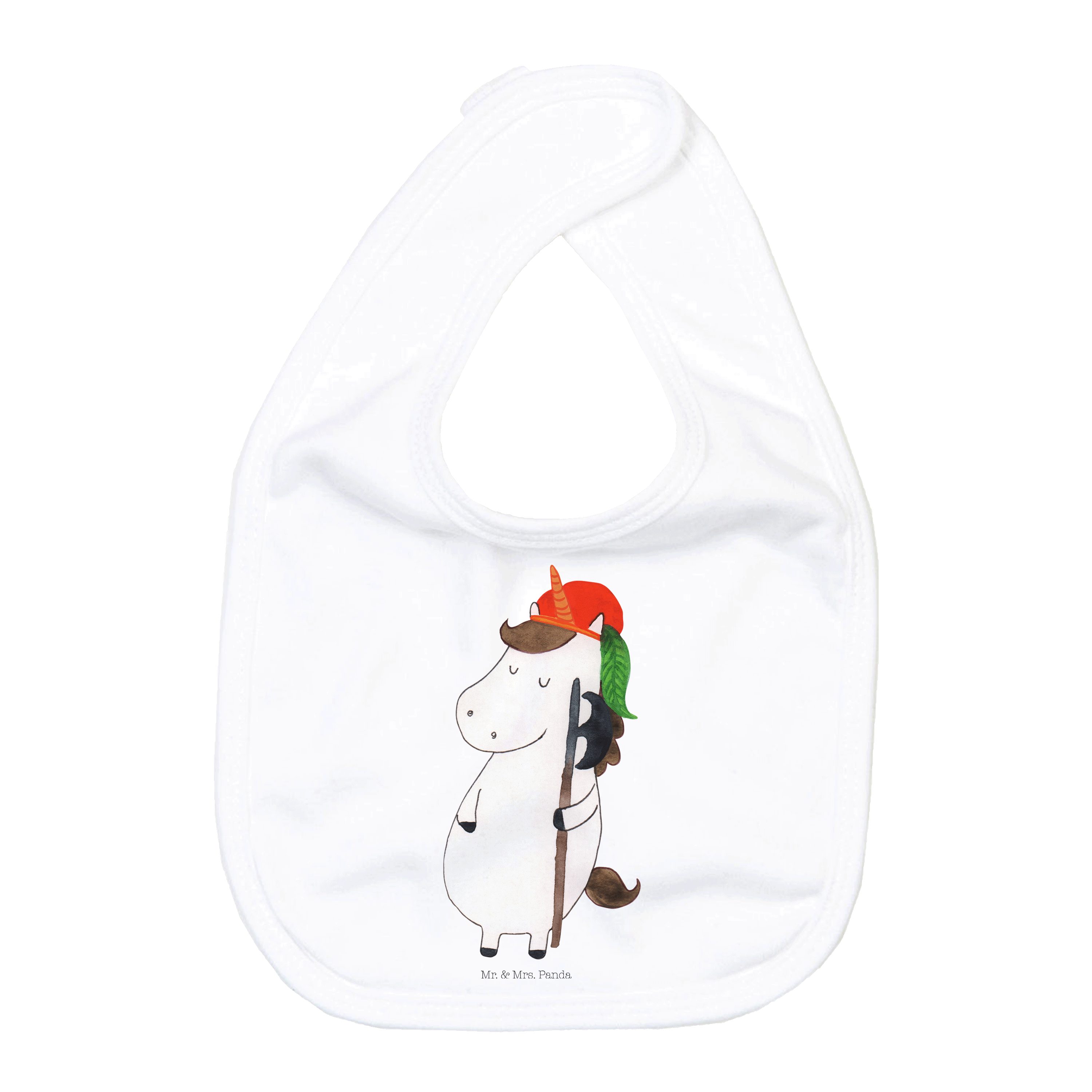Tragetuch Einhorn Junge - Weiß - Geschenk, Mittelalter, Babygeschenk, Baby Lätz