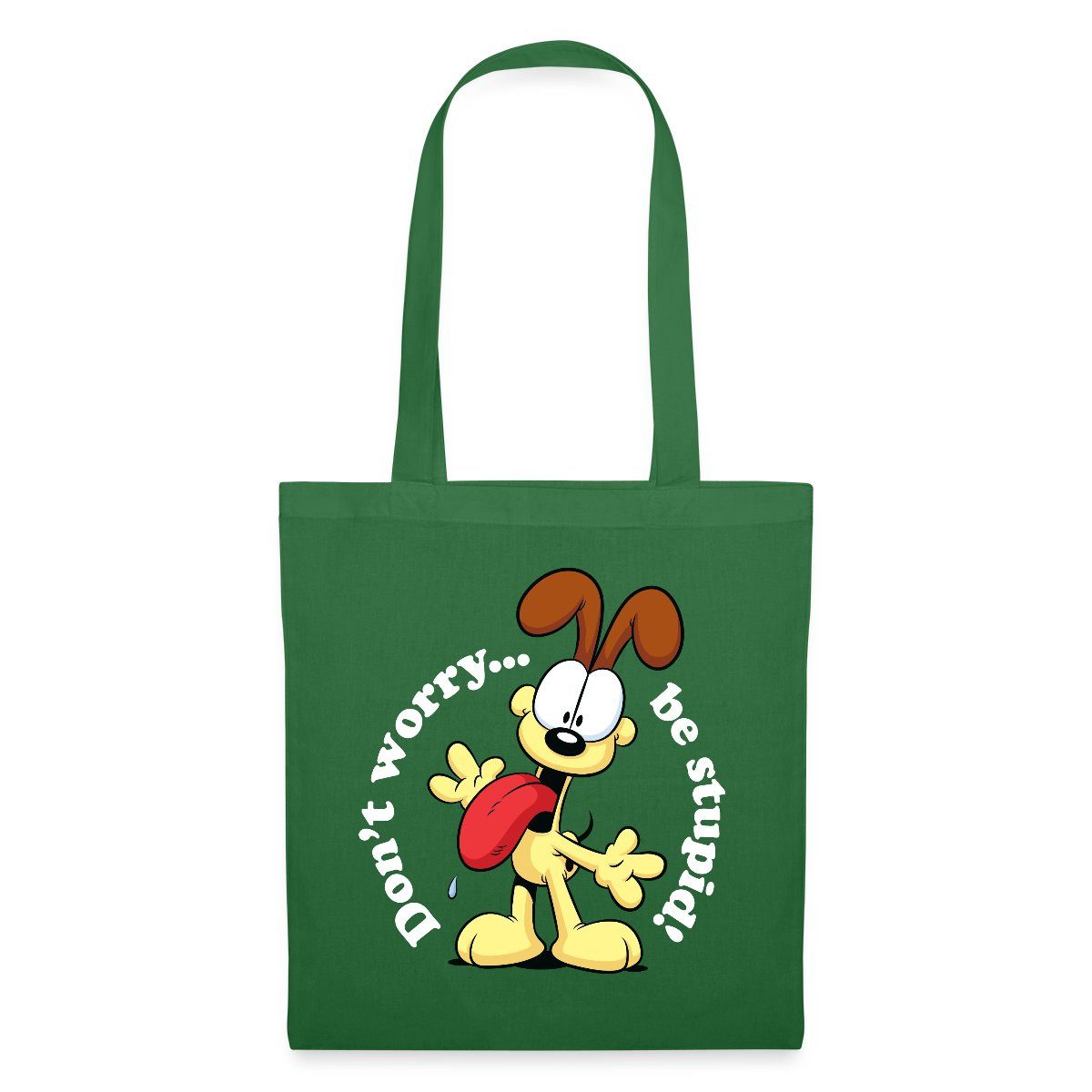 Henkeltasche Garfield Odie Don´t Worry, Be Stupid Stoffbeutel