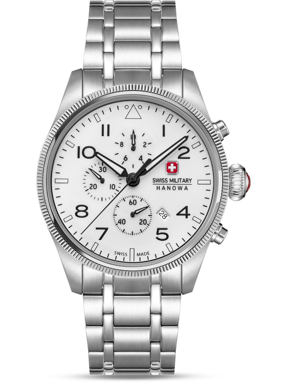 Swiss Military Hanowa Quarzuhr Swiss Military Hanowa SMWGI0005701-SET Herrenuhr Thunderbolt Northern Swiss Military Hanowa SMWGI0005701-SET Herrenuhr Thunderbolt Northern Night Chronograph Set 43mm 10 ATM
