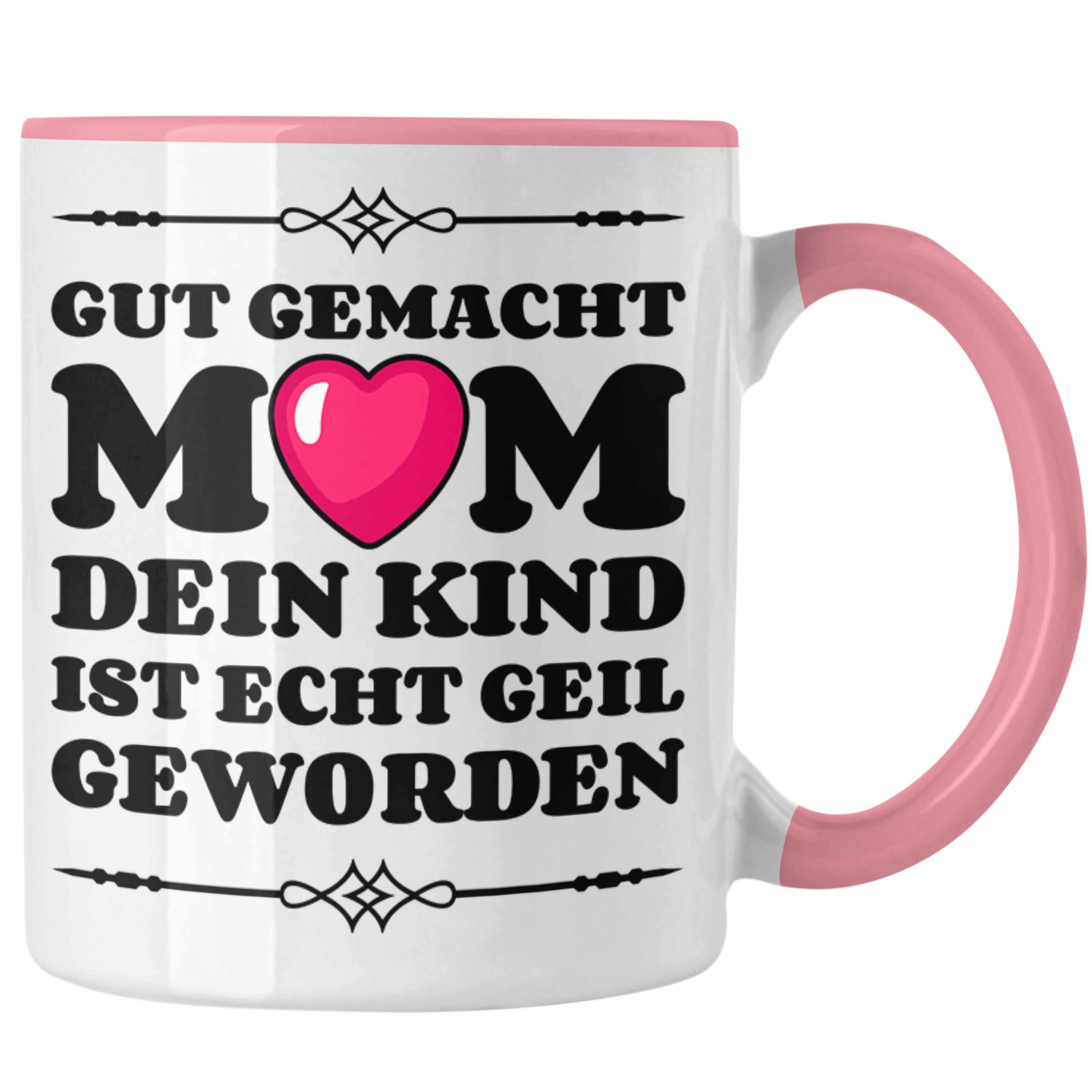 Trendation Tasse Trendation - Mama Geschenk Muttertagsgeschenk Tasse von Sohn Tochter Lieblingskind Tasse Spruch Rosa