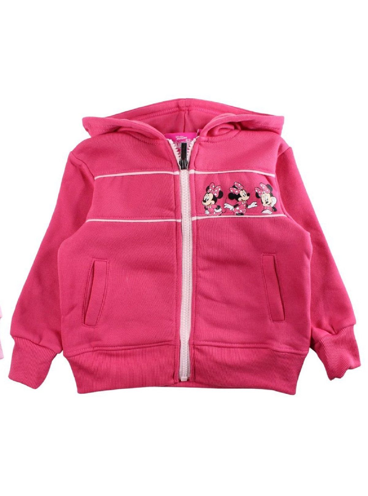 Disney Minnie Mouse Sweatjacke Kinder Hoodie mit Kapuze – weiche Sweatjacke für Mädchen