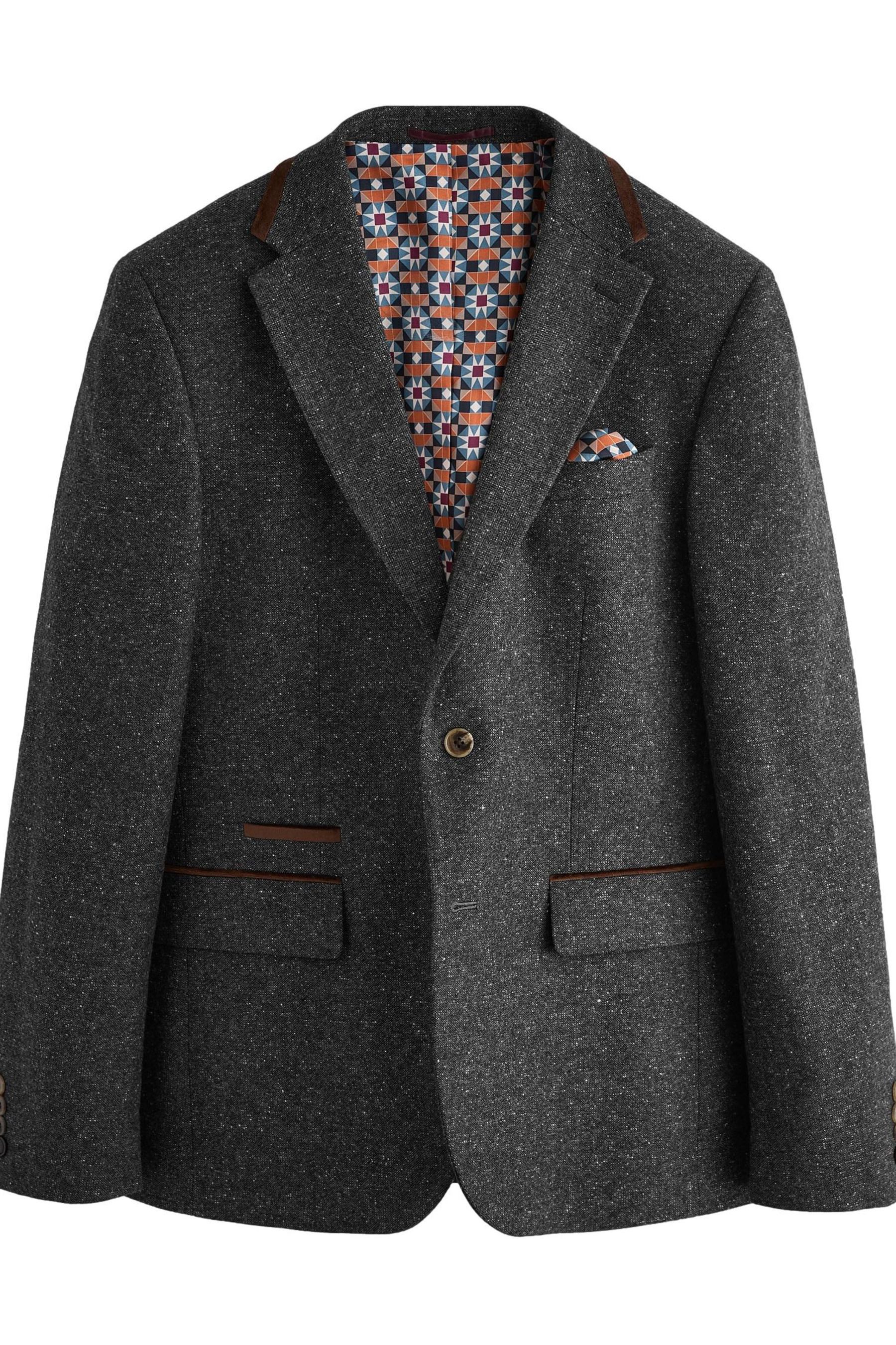 Next Sakko Regular Fit Anzugsakko aus Wollmischung mit Besatz (1-tlg) günstig online kaufen