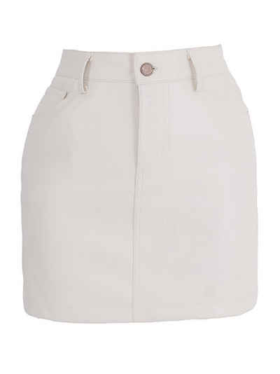 Freshlions Lederimitatrock Freshlions Leather Mini Skirt beige XL