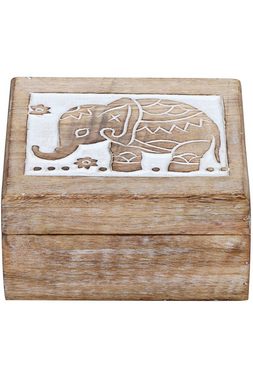 Marrakesch Orient & Mediterran Interior Aufbewahrungsbox Orientalische kleine Aufbewahrungsbox mit Deckel Awa Box 17cm, Handarbeit
