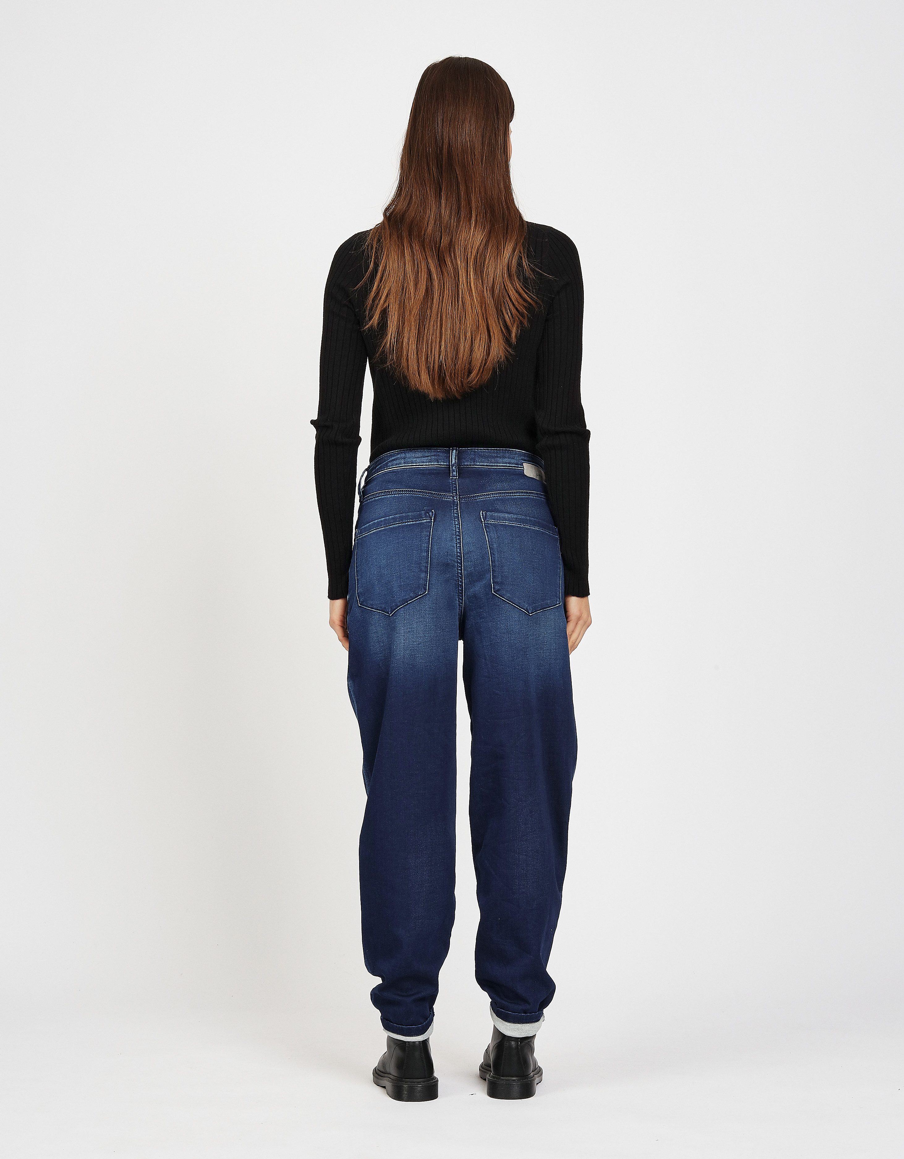 GANG 5-Pocket-Jeans 94VIA JOGGER mit Kordel, Balloon Fit