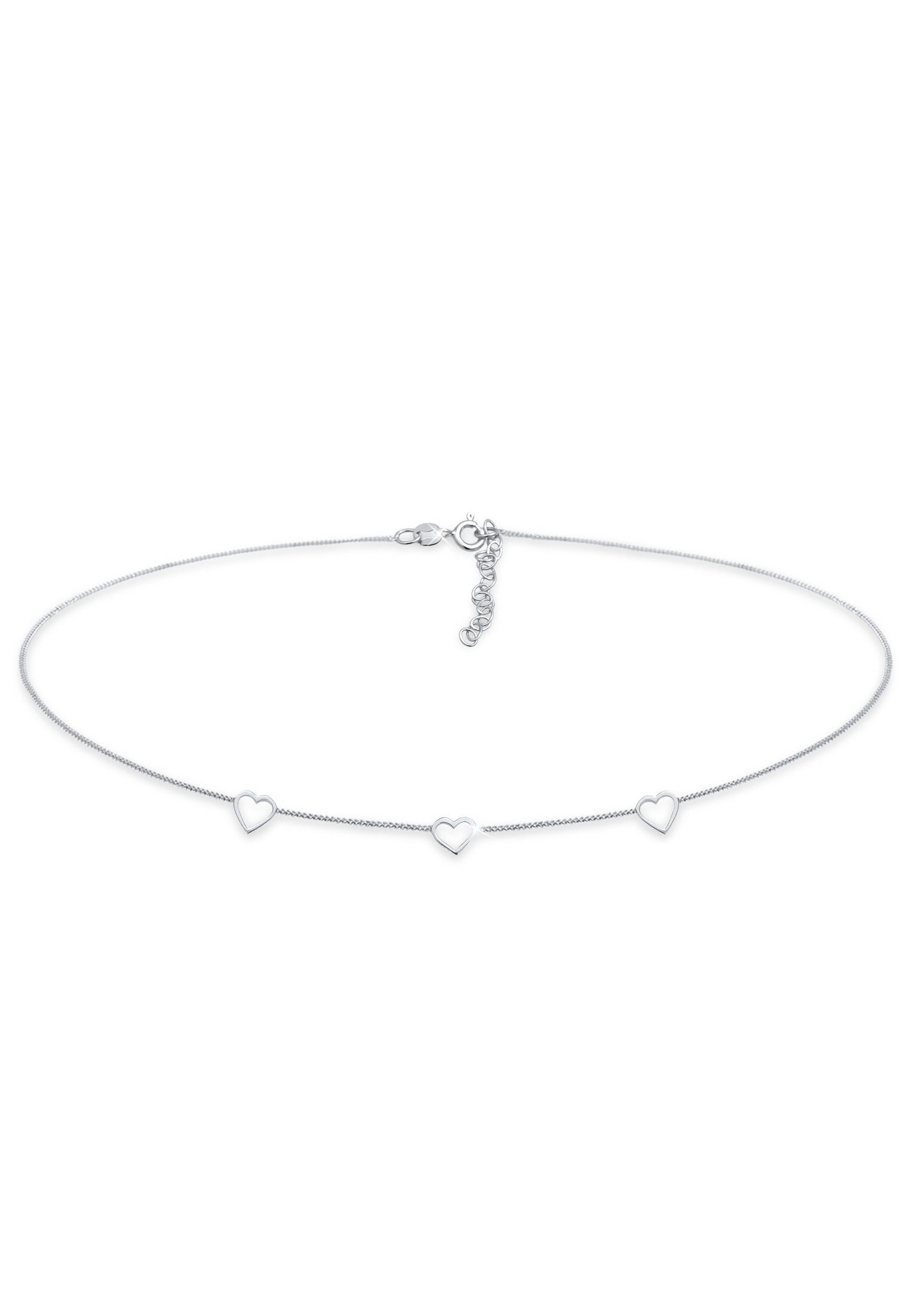 Choker Choker Herz Cut Out Liebe Romantik 925 Silber