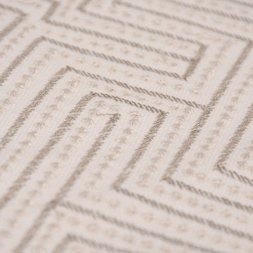 Rasch TEXTIL Stoff Rasch Textil Dekostoff Stickerei Grafik Arusha beige 1,4m, bestickt