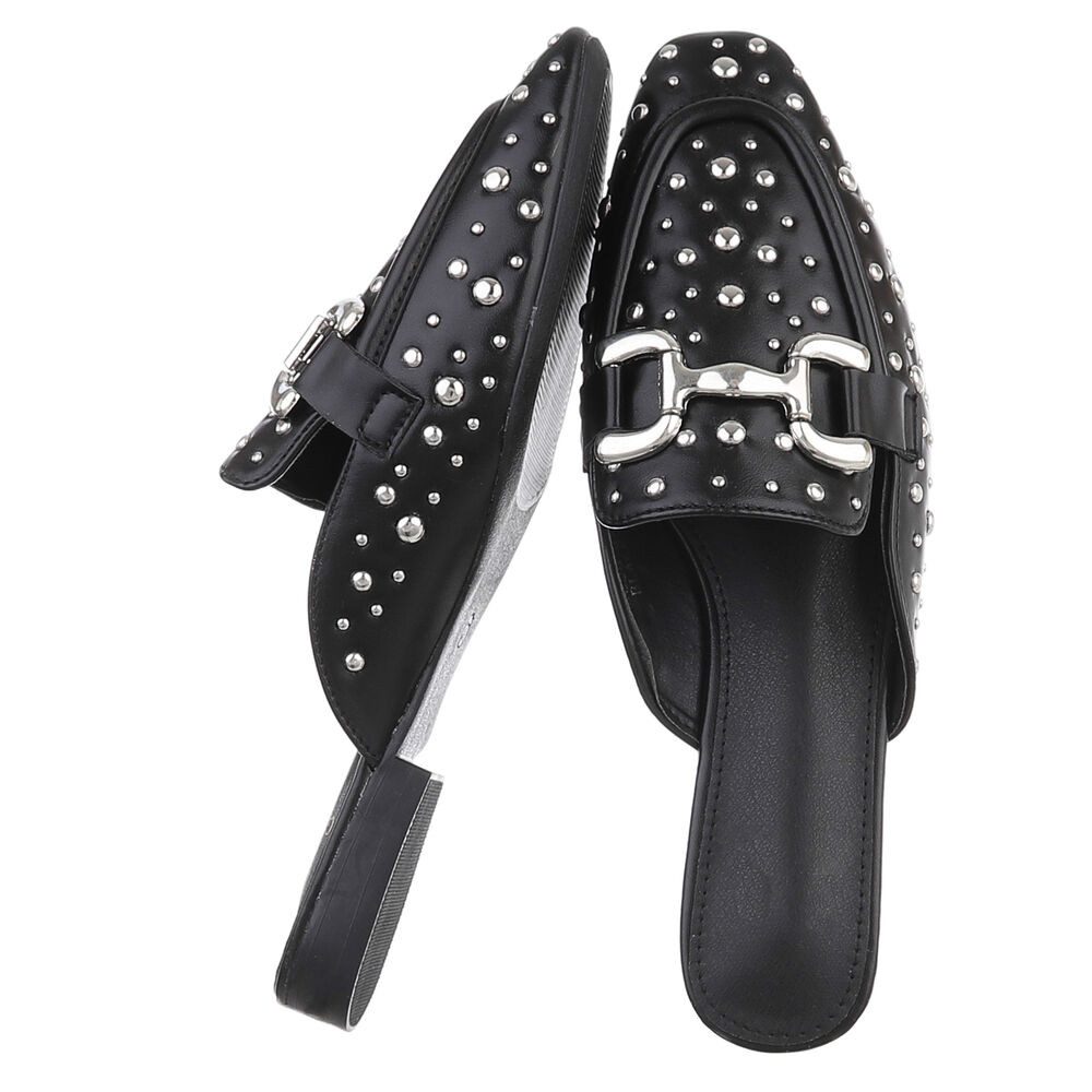 Ital-Design Damen Mules Freizeit Pantolette (88930226) Blockabsatz Pantolet günstig online kaufen