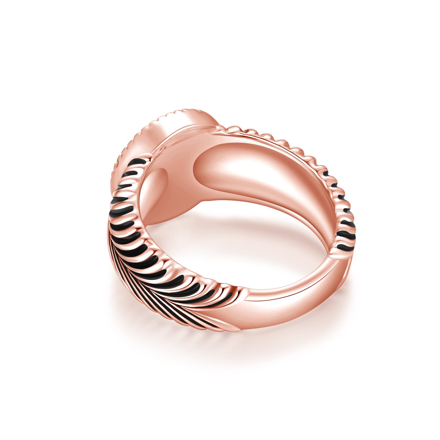 Lisandra Scott Silberring Eleganter Herrenring aus 925 Sterling Silber mit Schwarzem Stein, Klassischer Herrenring – Zeitlos und stilvoll
