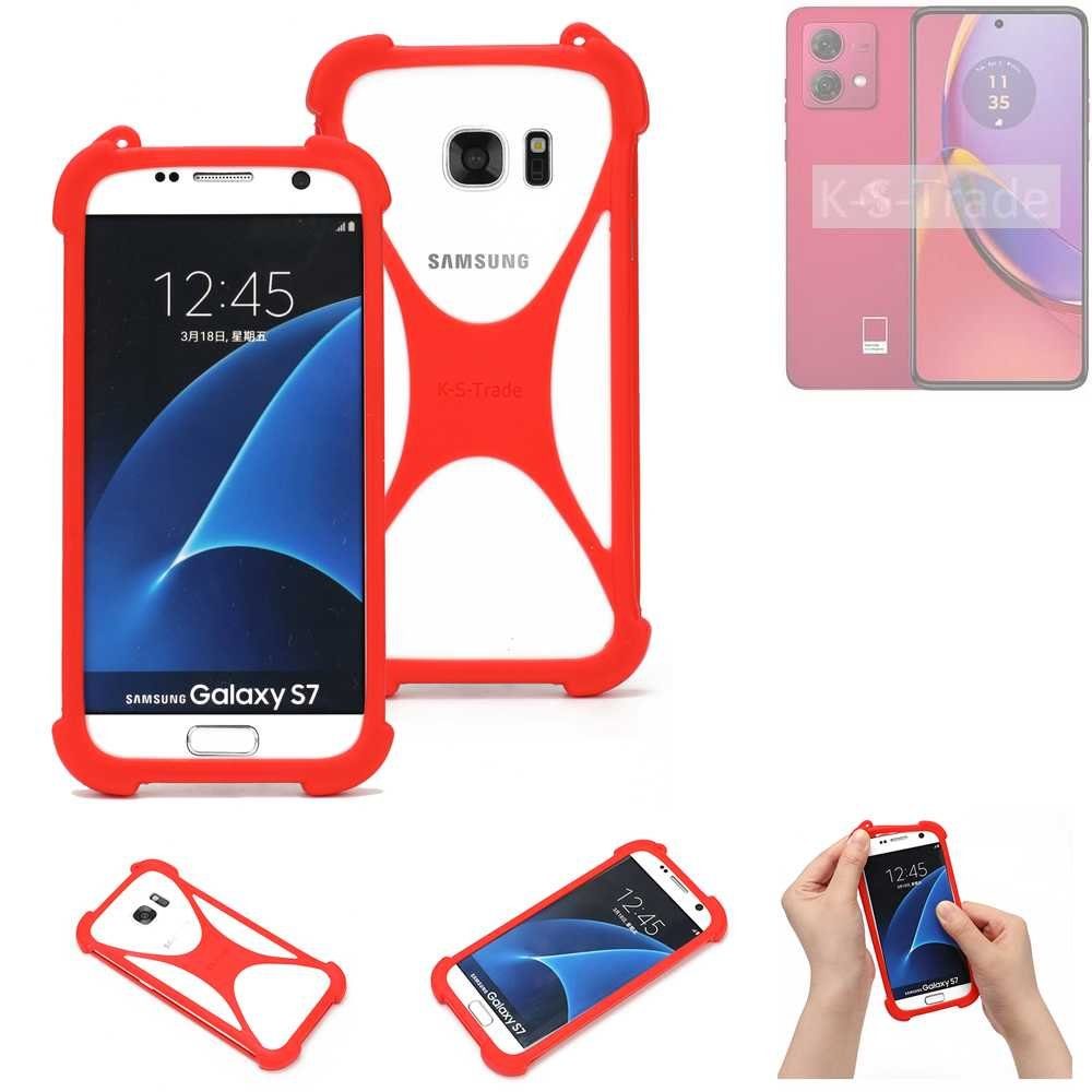 K-S-Trade Handyhülle für Motorola Moto G84 5G, Handy-Hülle Schutz-Hülle Bumper Silikon Schutz Hülle Cover Case