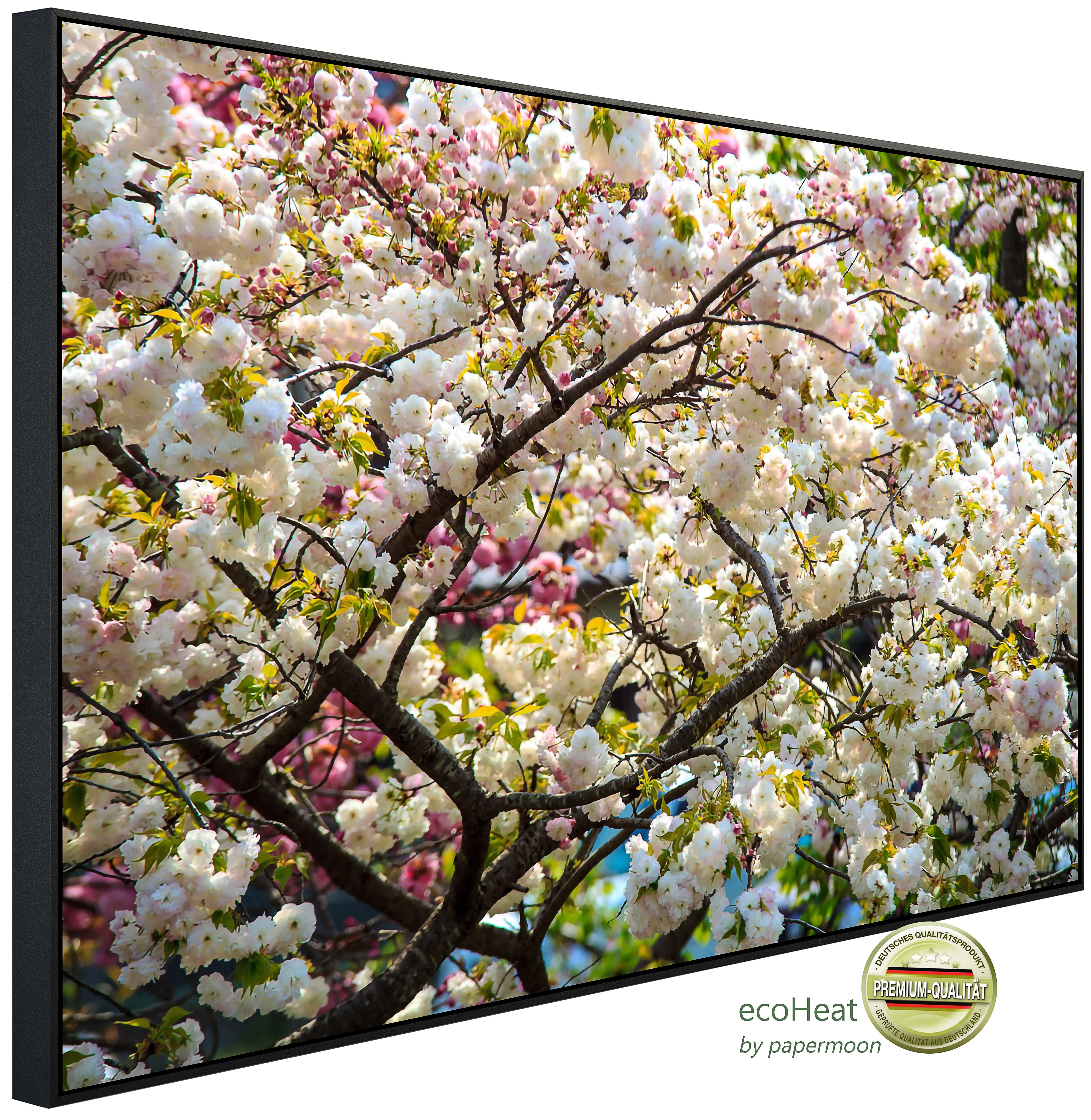Papermoon Infrarotheizung INFRAROT-BILD-HEIZUNG, Blütenbaum, TÜV-Rheinland/GS zertifiziert, angenehme Strahlungswärme