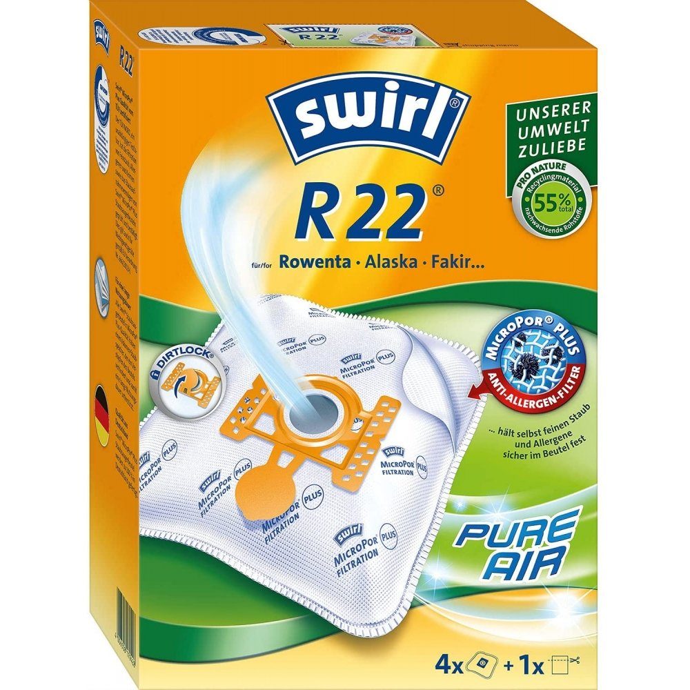 Swirl Staubsaugerbeutel R22 AirSpace MicroPor Plus - Staubsaugerbeutel - weiß