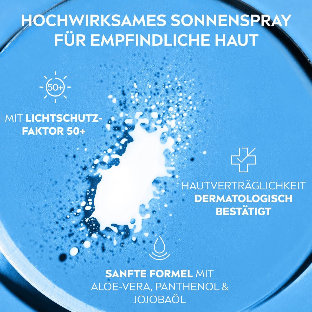 Nivea Sonnenschutzspray Sonnenschutz Sensitive Sofort-Schutz Sonnenspray LSF 50+, 1-tlg.