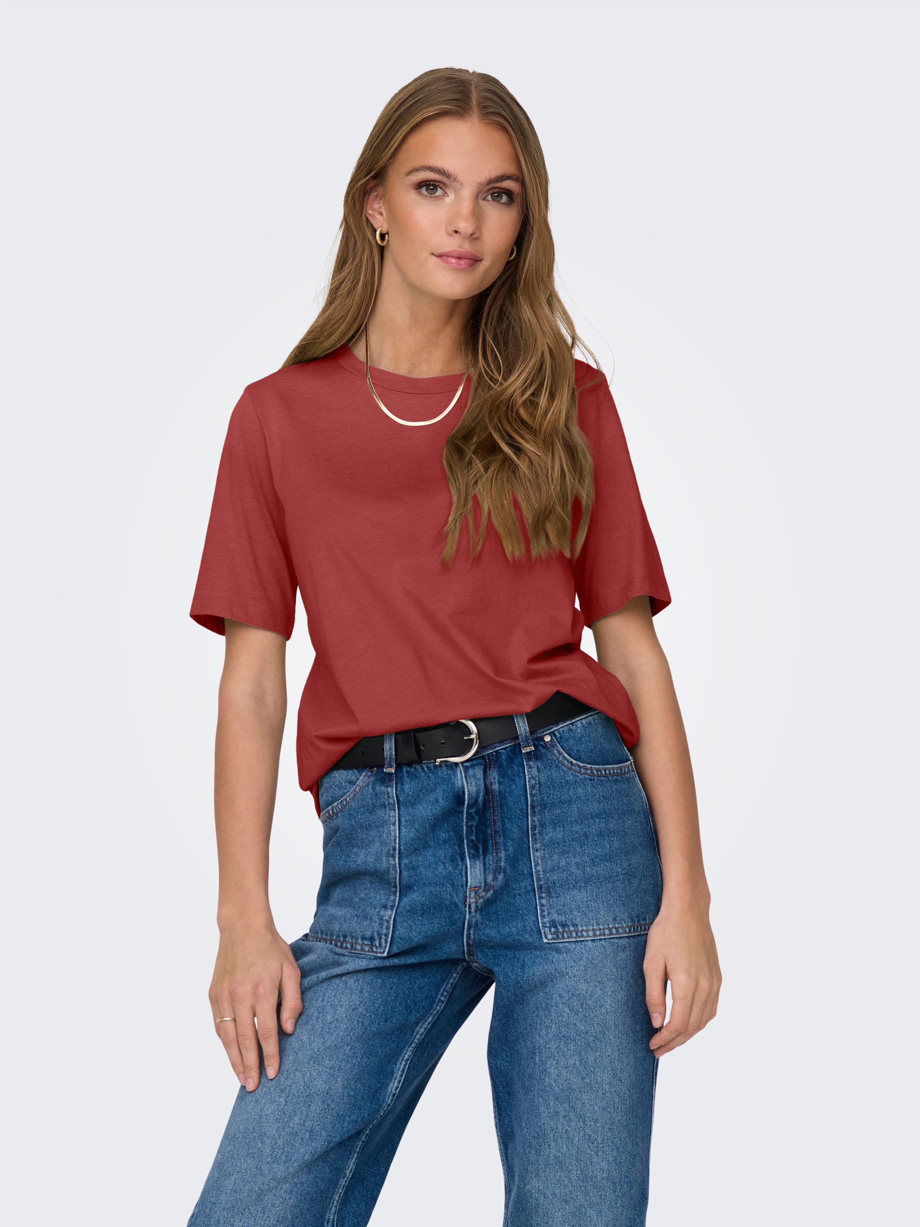 ONLY Kurzarmshirt ONLONLY S/S TEE JRS NOOS regular fit, casual, Single Jers günstig online kaufen