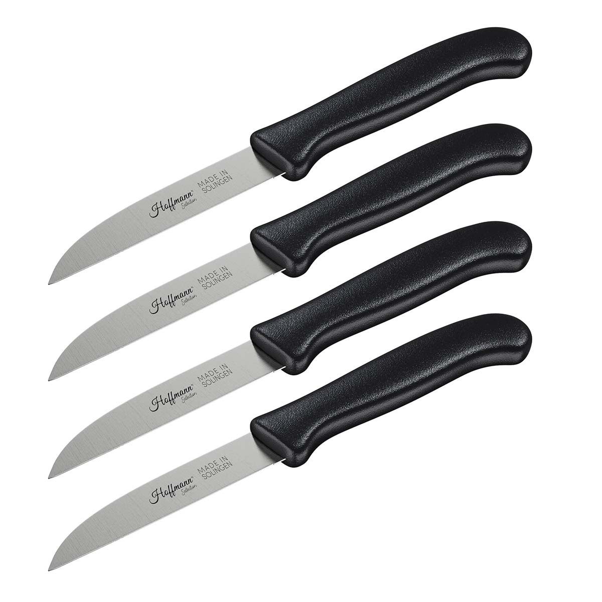 Hoffmann Germany Schneidmesser Zöppken Solingen 7,5 cm Kunststoffgriff – handgeschliffen, dünner Schliff, POM-Griff, Obstmesser & Gemüsemesser