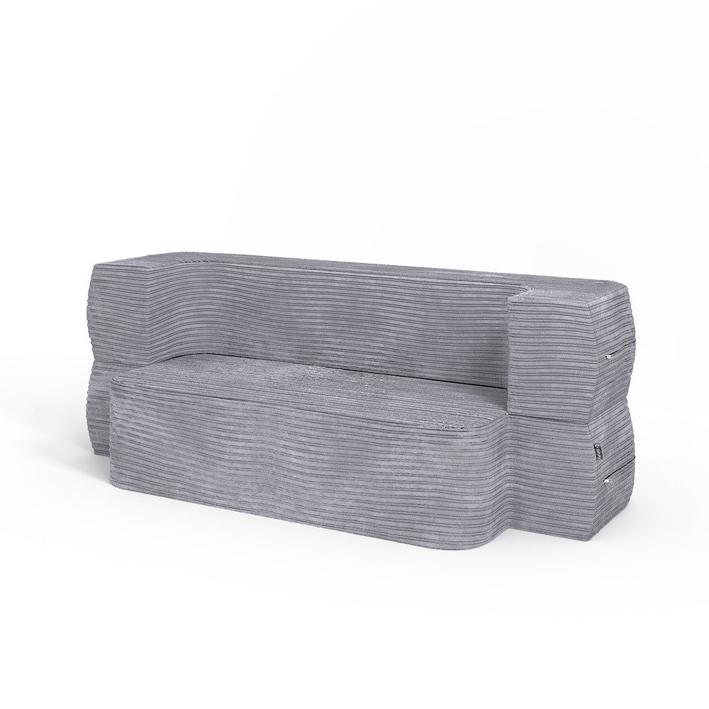 VitaliSpa® Schlafsofa Lille, Grau, 190 cm günstig online kaufen