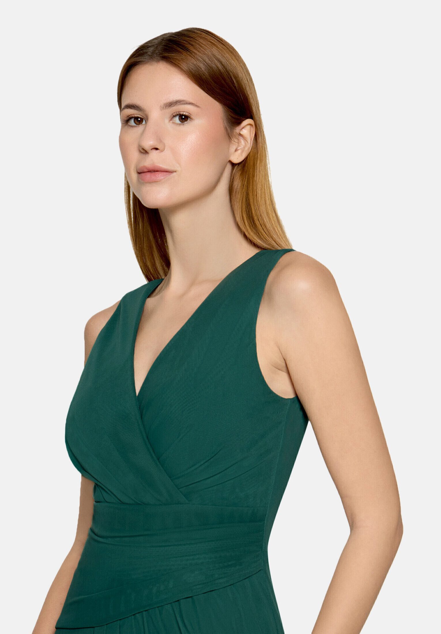 Vera Mont Abendkleid Damen mit V-Ausschnitt Falten