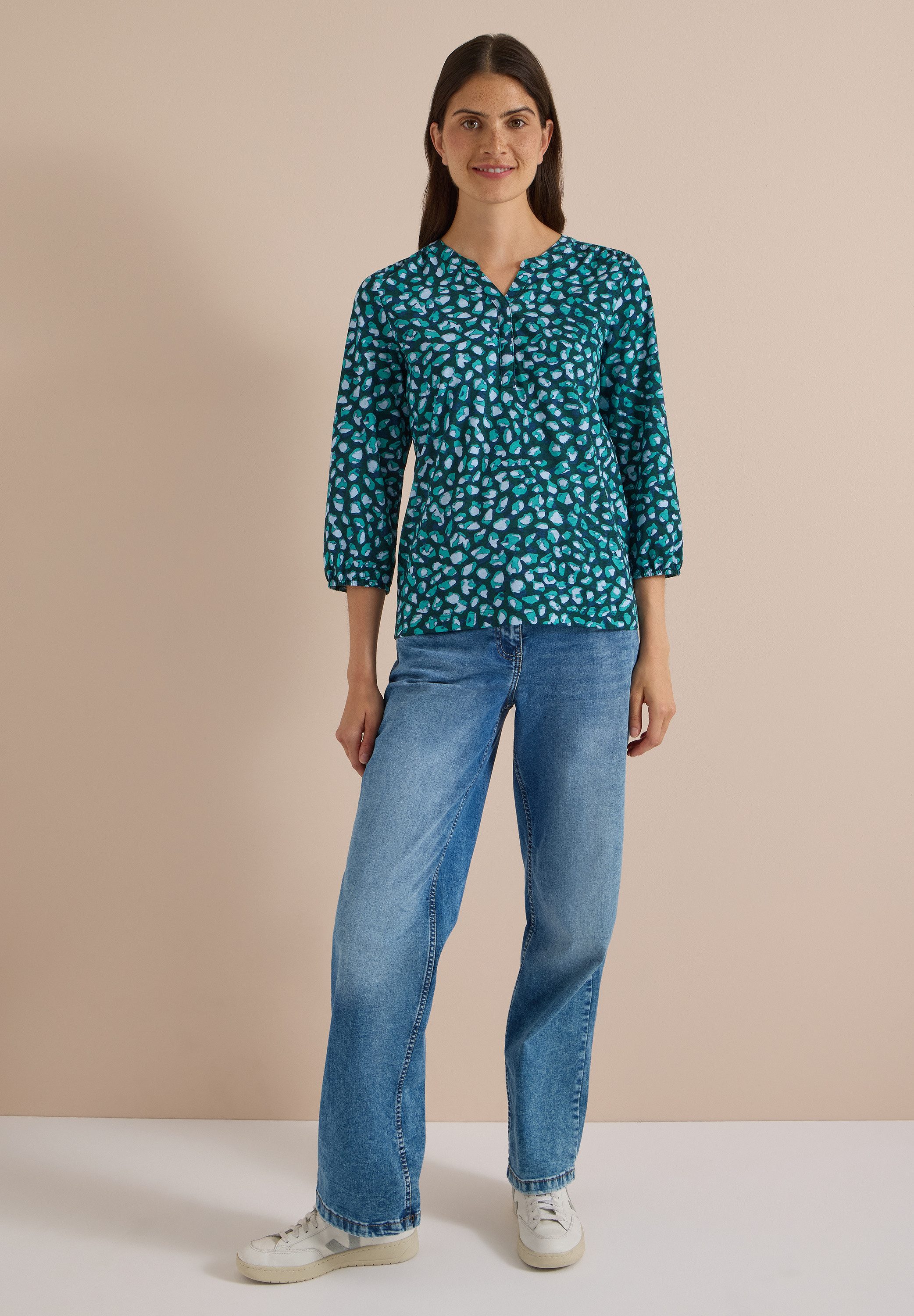 CECIL 3/4-Arm-Shirt im soften Baumwoll-Mix – Bild 3 von 5
