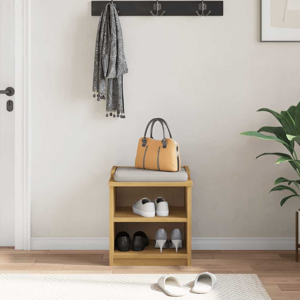 vidaXL Sitzbank Flurbank SANDNES 45x40x50 cm Massivholz Kiefer